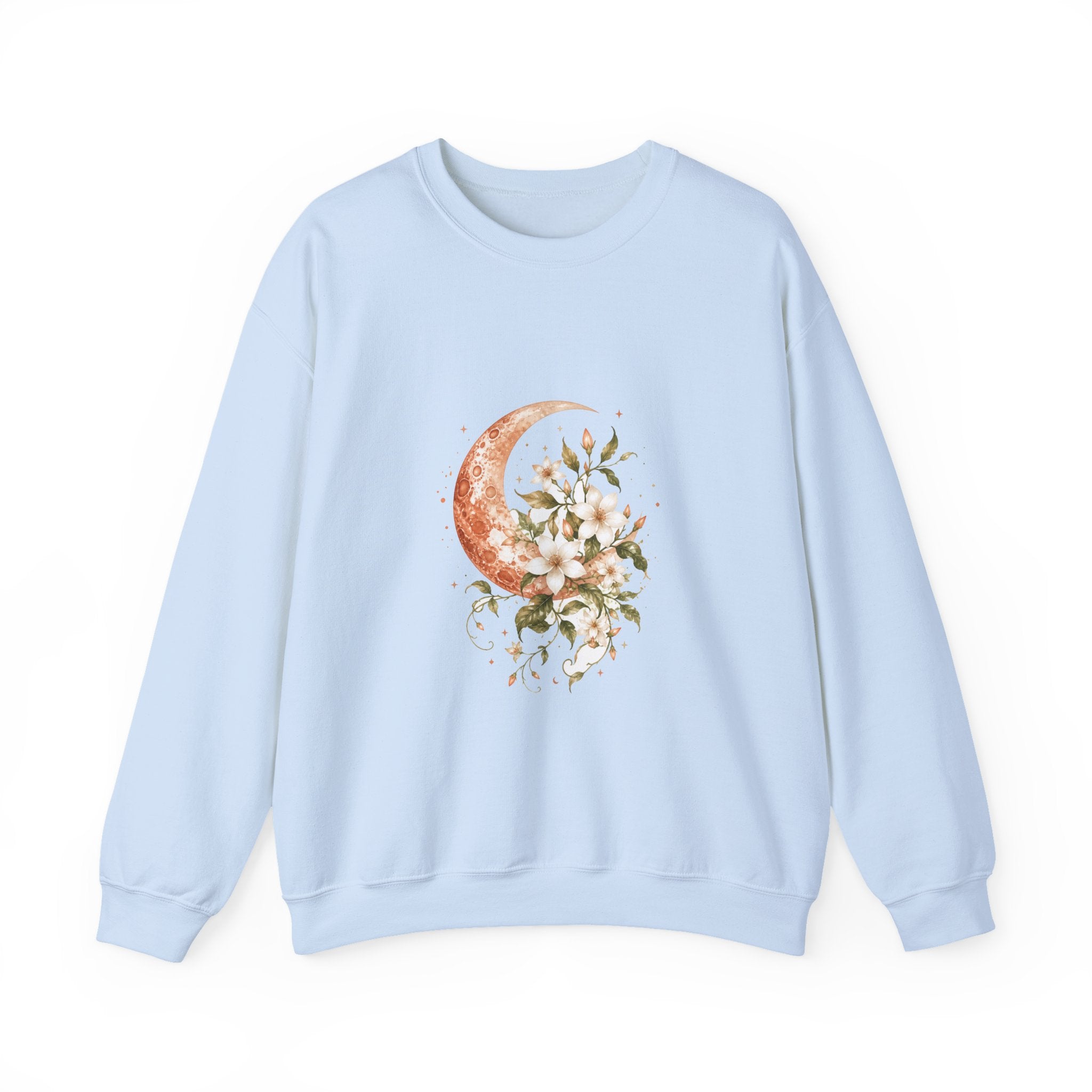 Matching Couple Sweatshirt - Sun & Moon Matching Couple Comfort Colors Crew Watercolor Art His Hers Birthday Gift - Design A