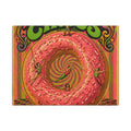 Donut Circus Ring Wall Art Canvas 16×20 Psychedelic Cafe Decor Maximalist Print