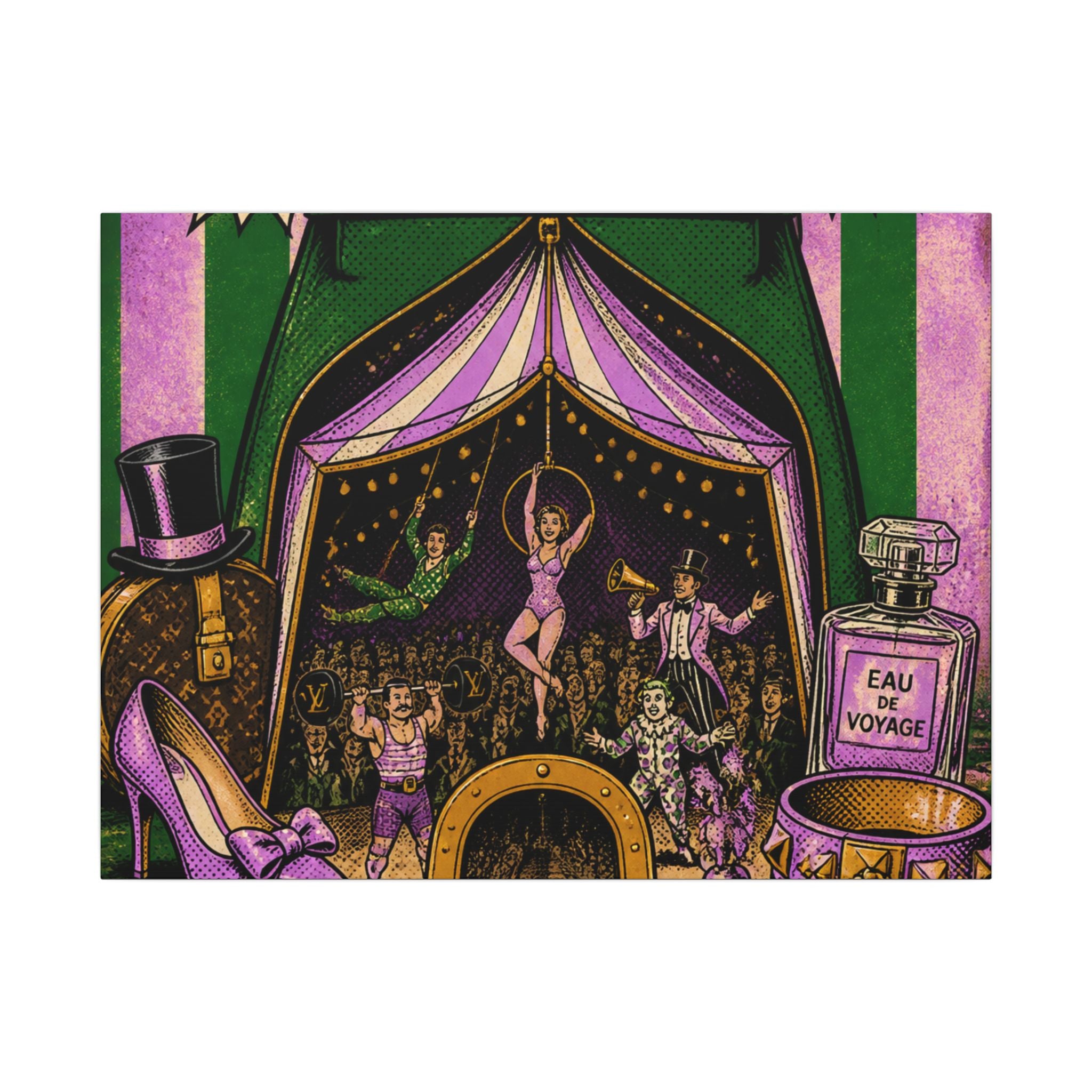 Handbag Big Top Wall Art Canvas 16×20 Pop Art Living Room Decor Maximalist Print