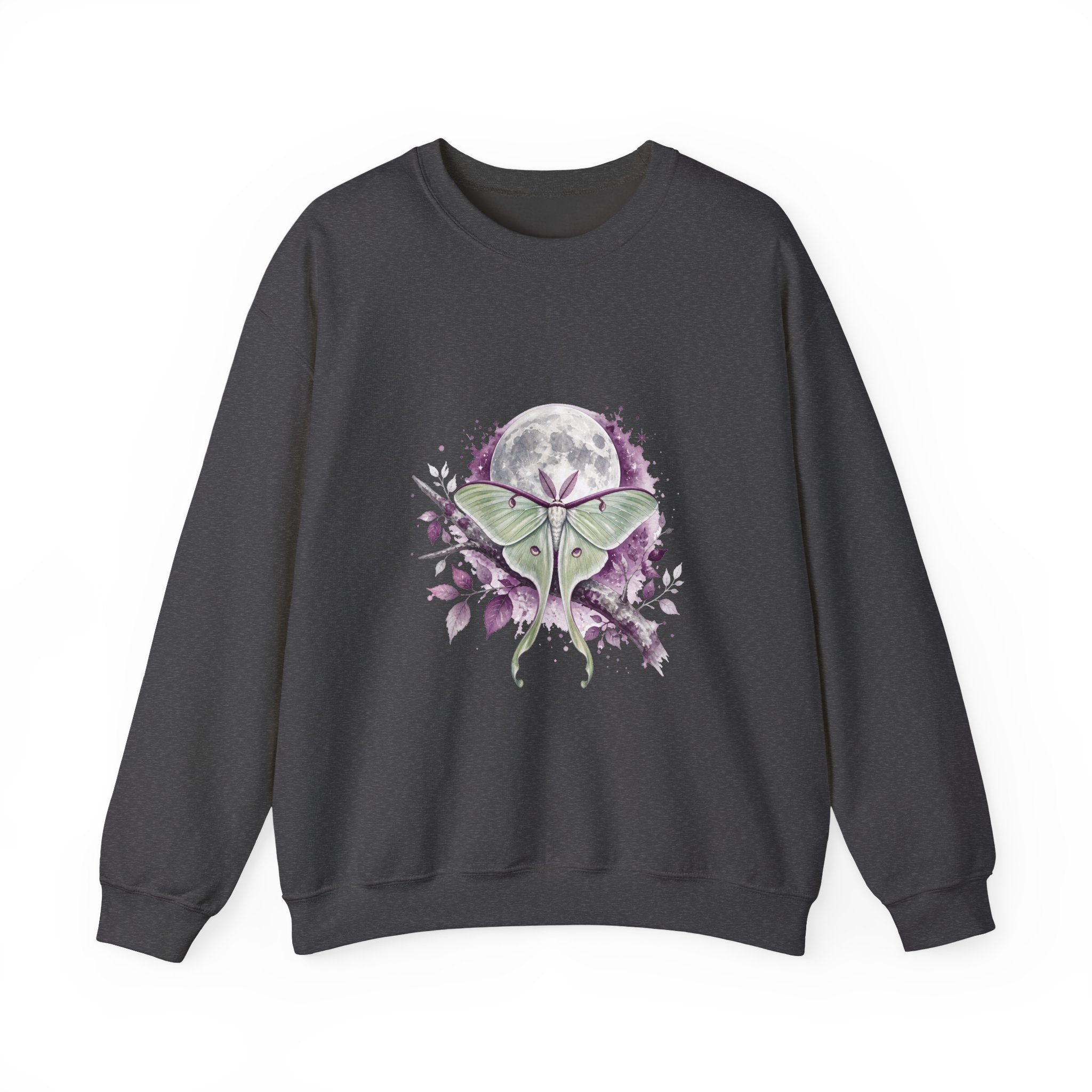 Matching Couple Sweatshirt - Butterfly & Moth Matching Couple Premium Fleece Sweatshirt Watercolor Art His Hers Birthday Gift - Design B