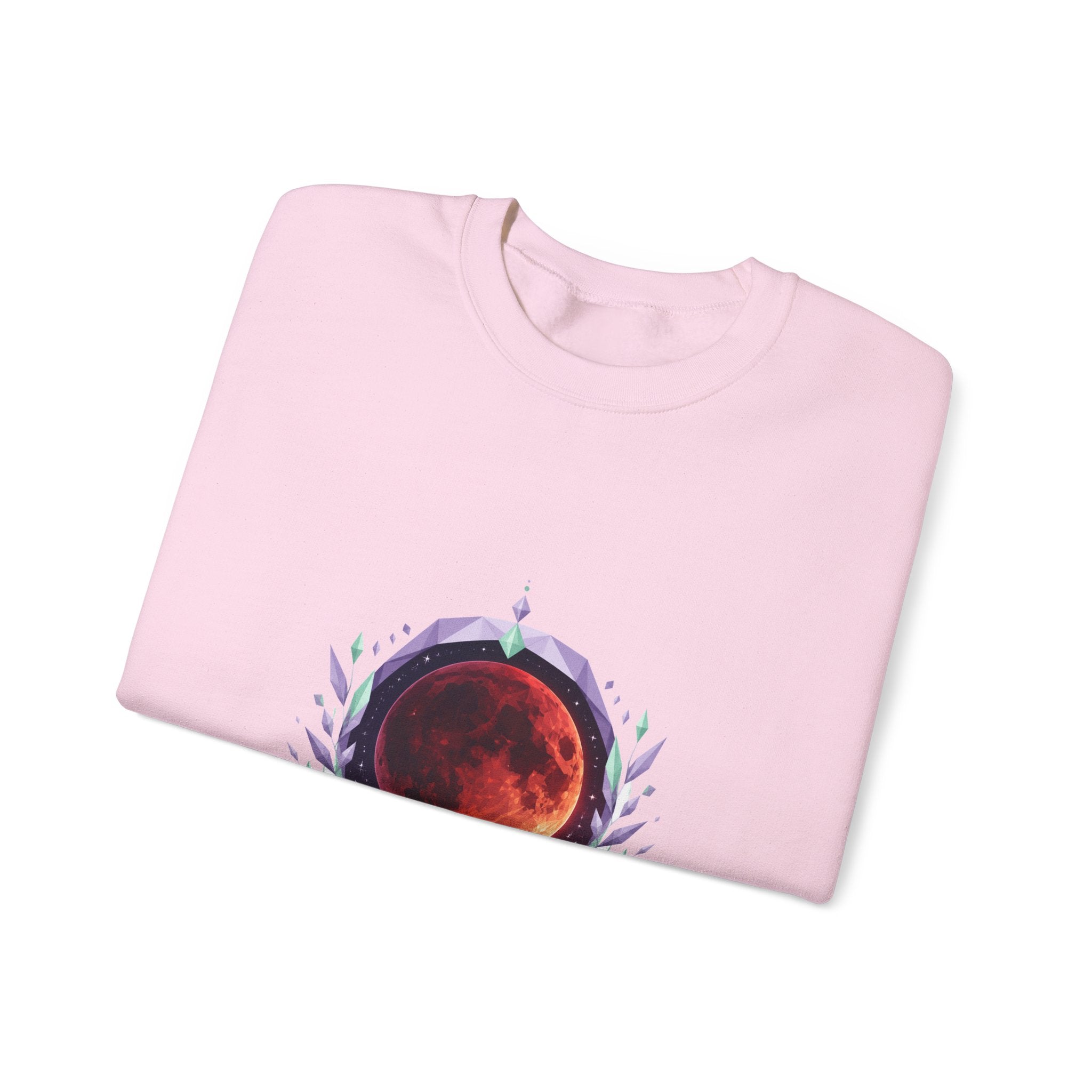 Matching Couple Sweatshirt - Solar & Lunar Eclipse Matching Couple Comfort Colors Crew Geometric Art His Hers Love Gift - Design B