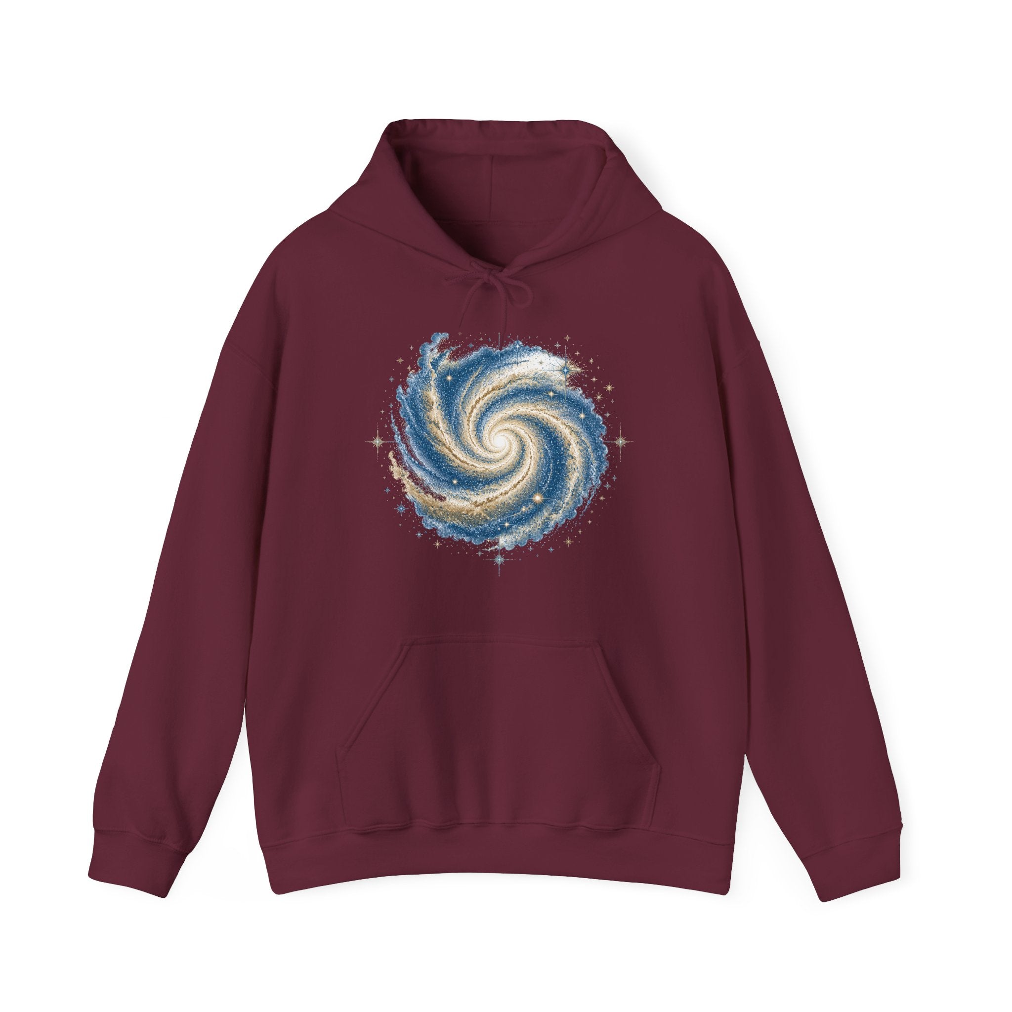 Matching Couple Sweatshirt - Galaxy & Supernova Matching Couple Hooded Sweatshirt Vintage Art His Hers Wedding Gift - Design A