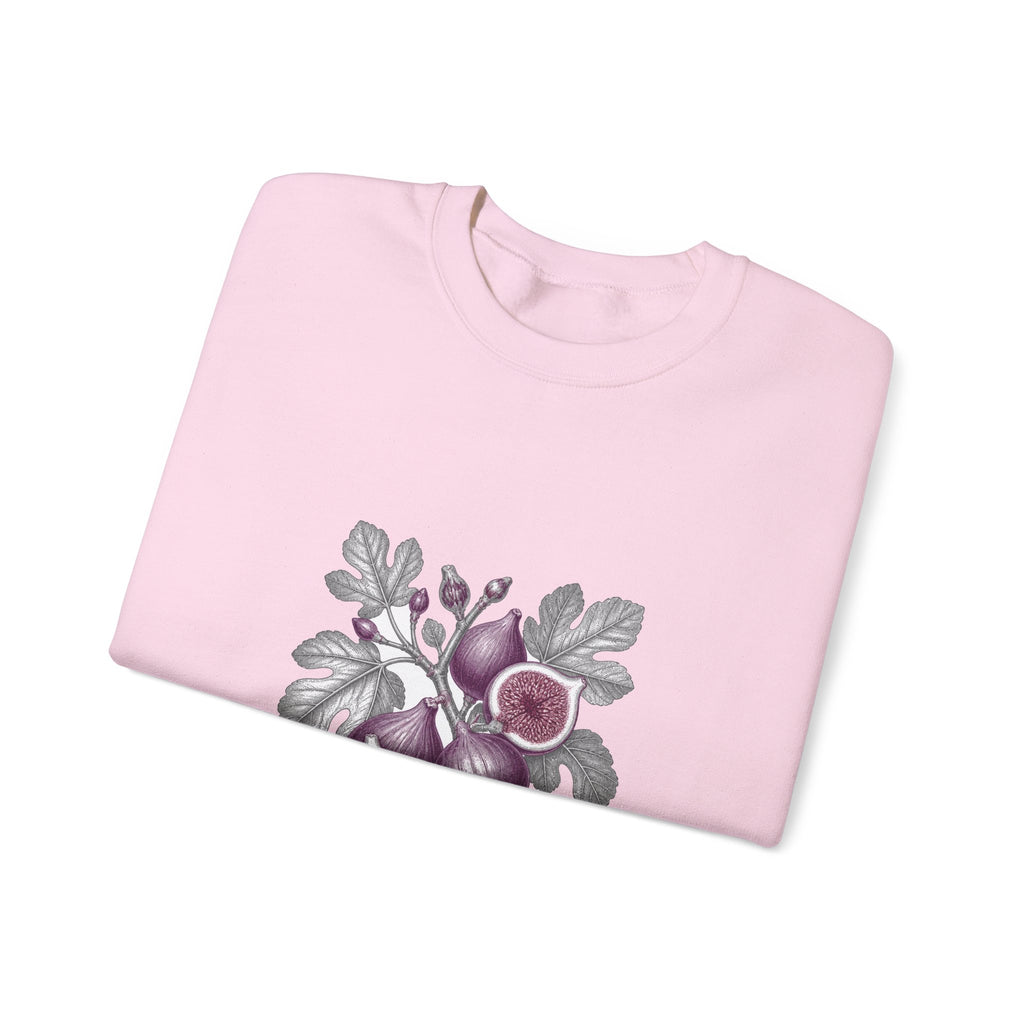 Matching Couple Sweatshirt - Olive Branch & Fig Matching Couple Crewneck Sweatshirt Vintage Art His Hers Wedding Gift - Design B
