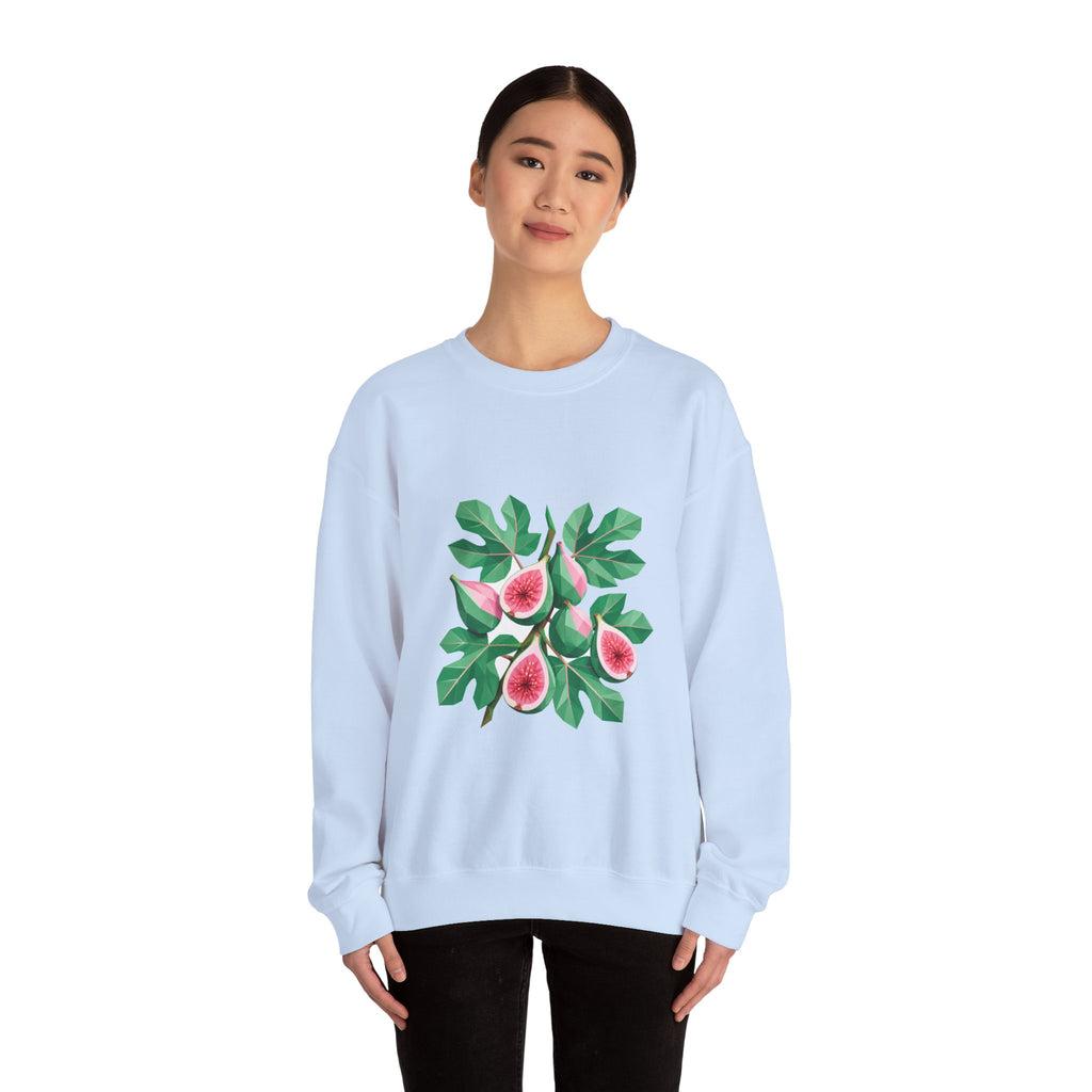 Matching Couple Sweatshirt - Olive Branch & Fig Matching Couple Comfort Colors Crew Geometric Art His Hers Love Gift - Design B