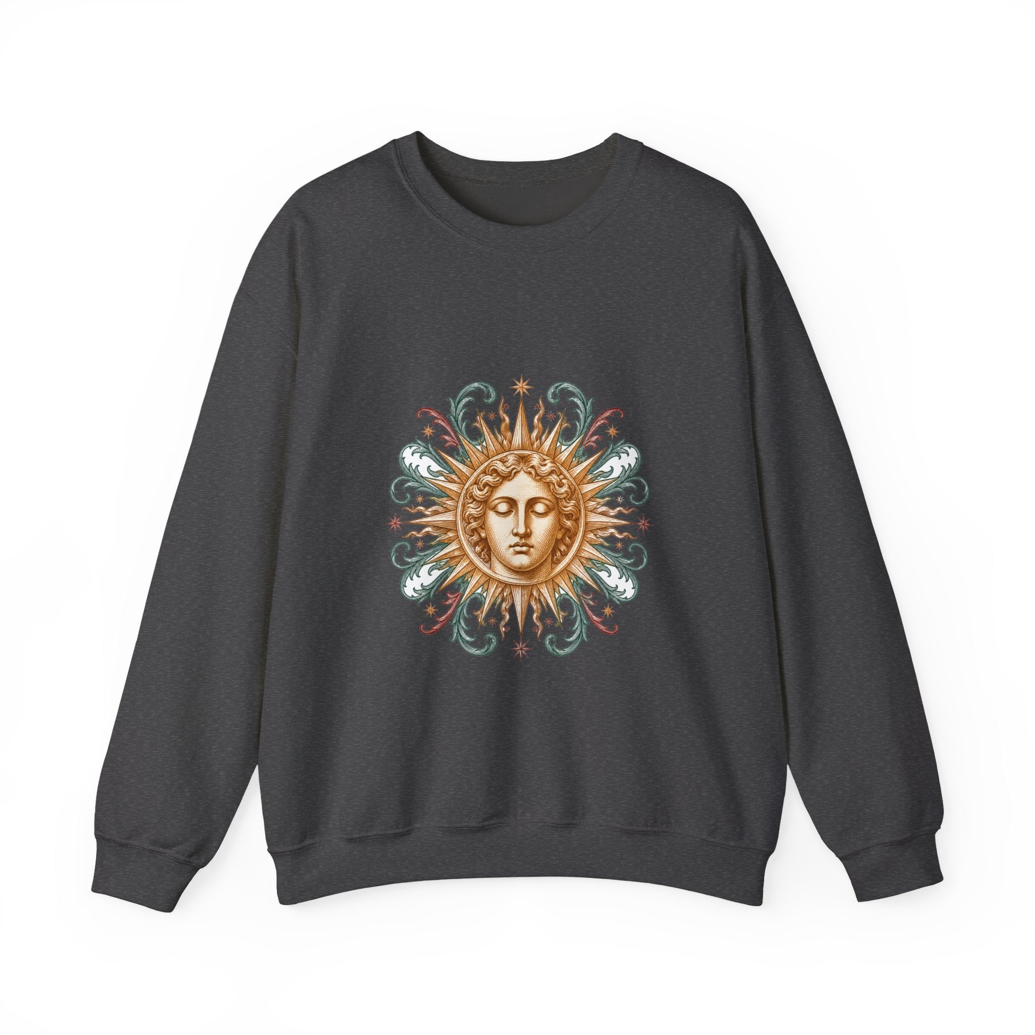 Matching Couple Sweatshirt - Helios & Selene Matching Couple Comfort Colors Crew Vintage Art His Hers Honeymoon Gift - Design A