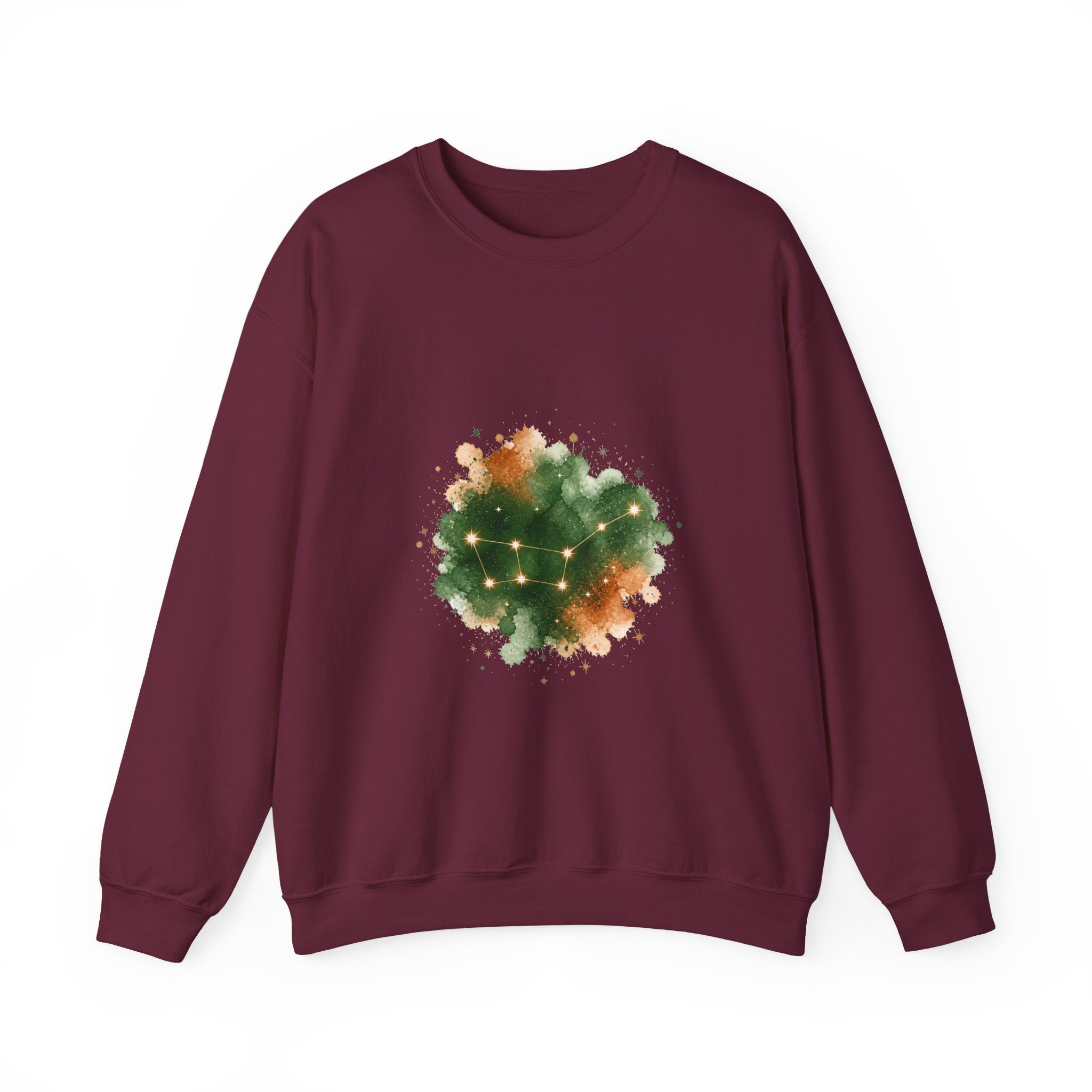 Matching Couple Sweatshirt - Big & Little Dipper Matching Couple Crewneck Sweatshirt Watercolor Art His Hers Engagement Gift - Design A