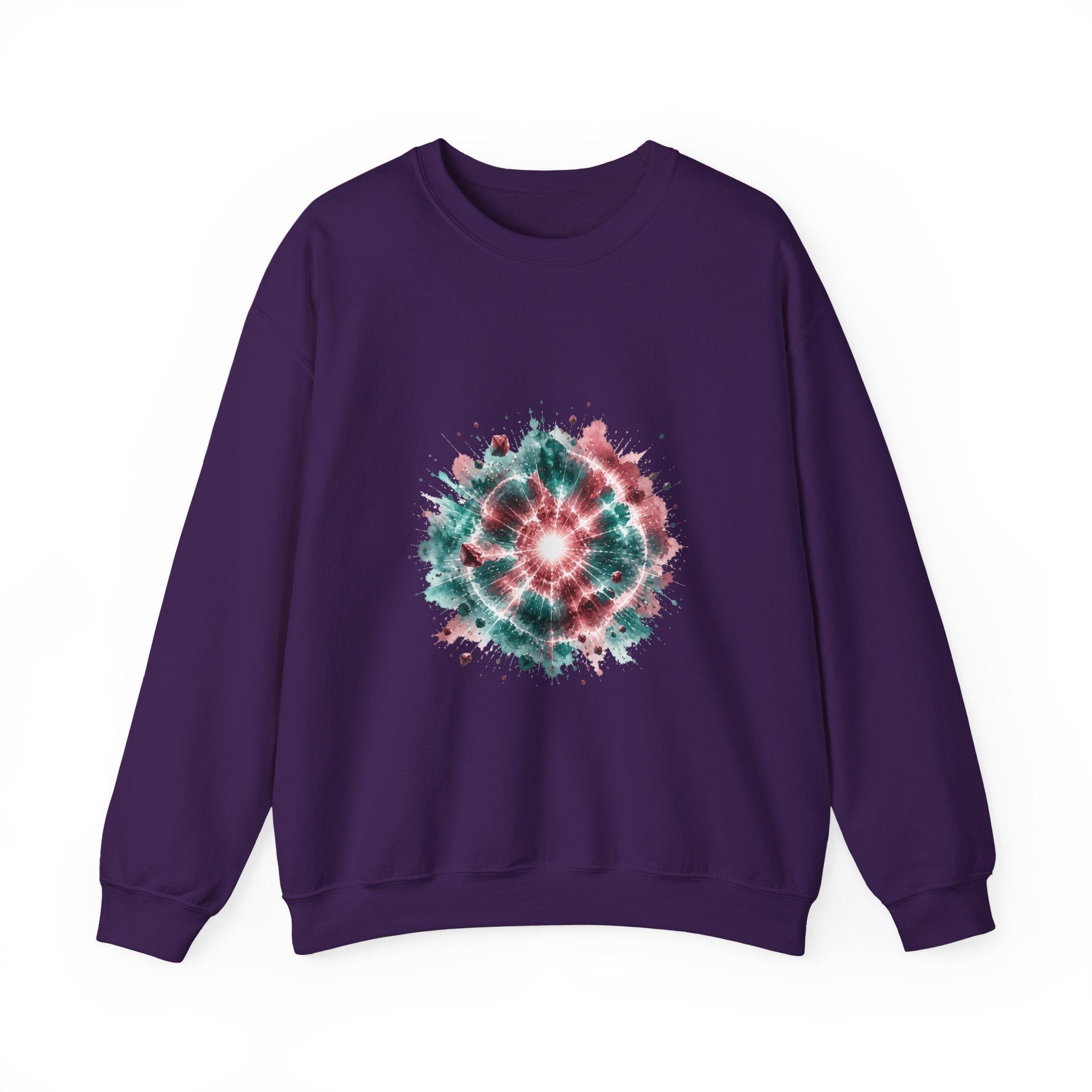 Matching Couple Sweatshirt - Galaxy & Supernova Matching Couple Comfort Colors Crew Watercolor Art His Hers Birthday Gift - Design B
