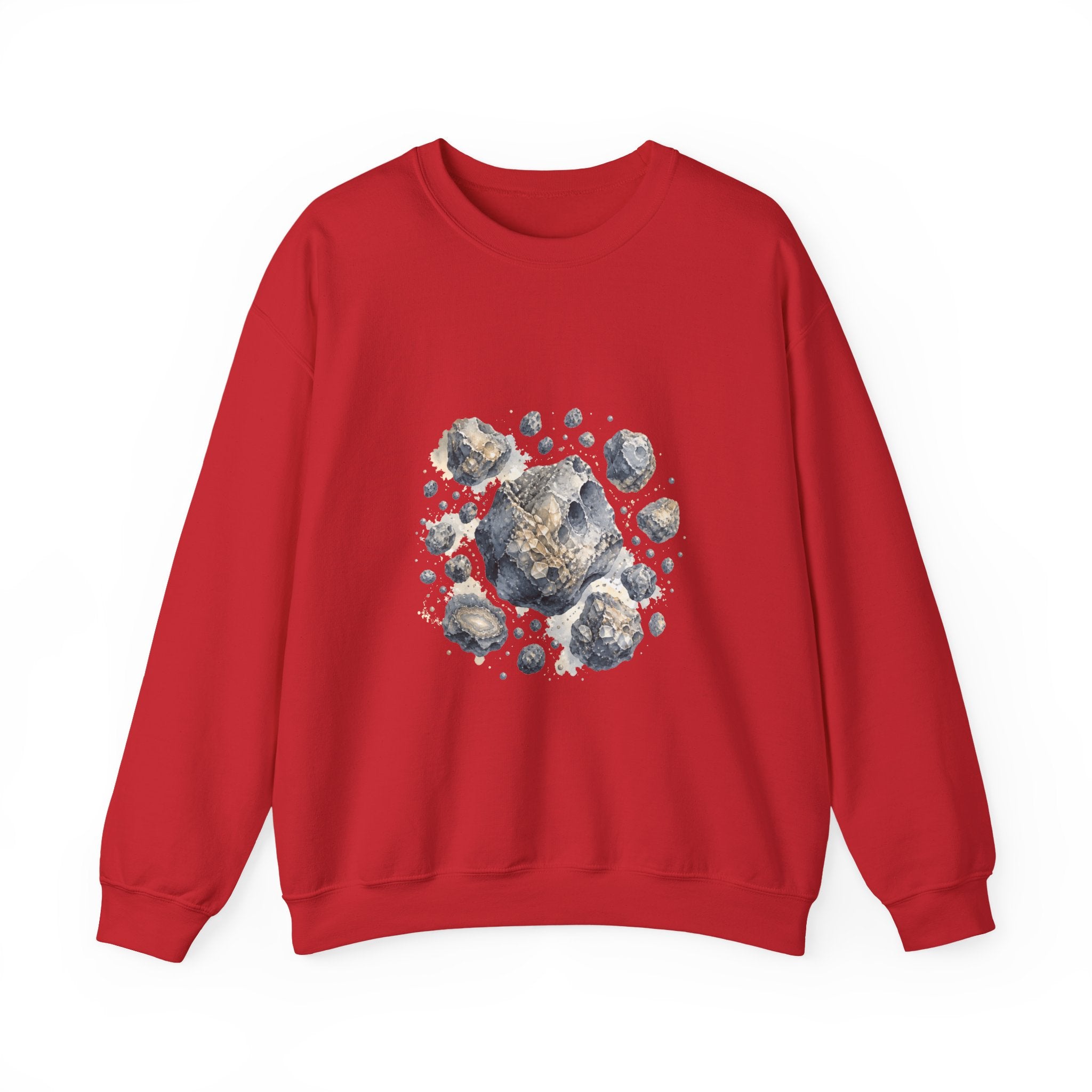 Matching Couple Sweatshirt - Comet & Asteroid Matching Couple Comfort Colors Crew Watercolor Art His Hers Birthday Gift - Design B