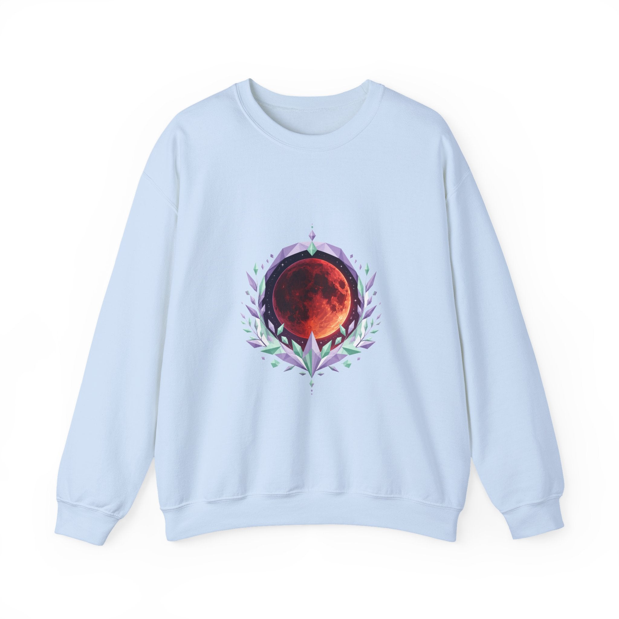 Matching Couple Sweatshirt - Solar & Lunar Eclipse Matching Couple Comfort Colors Crew Geometric Art His Hers Love Gift - Design B