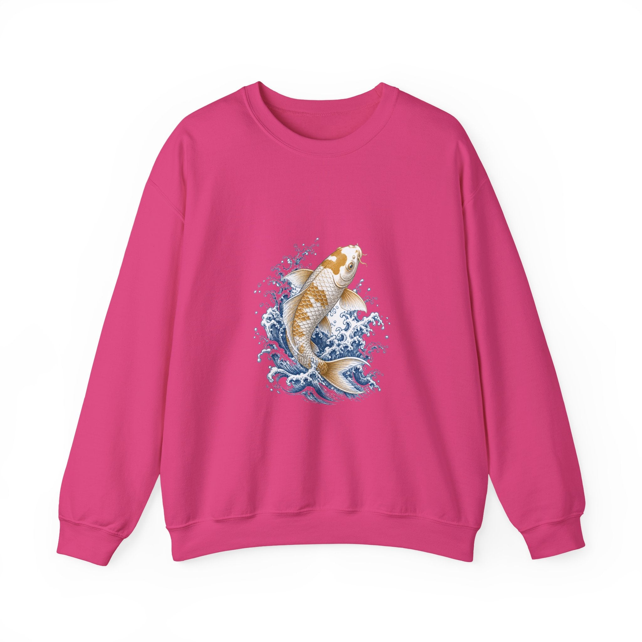 Matching Couple Sweatshirt - Koi Fish Yin Yang Matching Couple Premium Fleece Sweatshirt Vintage Art His Hers Honeymoon Gift - Design A