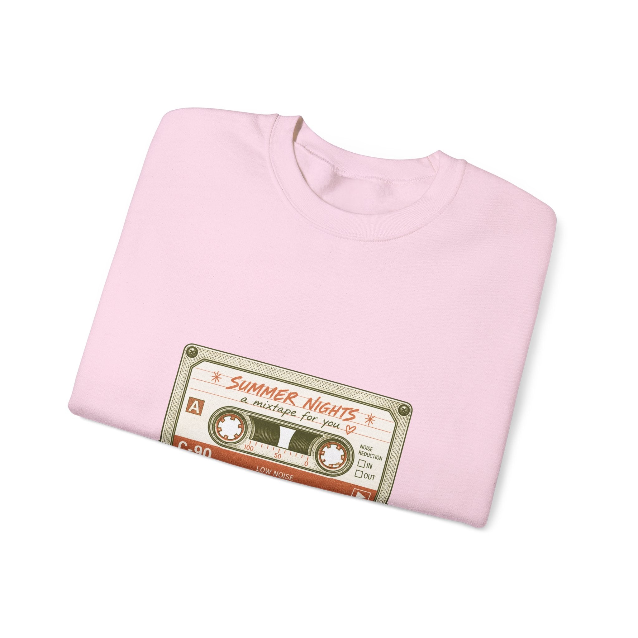 Matching Couple Sweatshirt - Vinyl & Cassette Matching Couple Premium Fleece Sweatshirt Vintage Art His Hers Honeymoon Gift - Design B