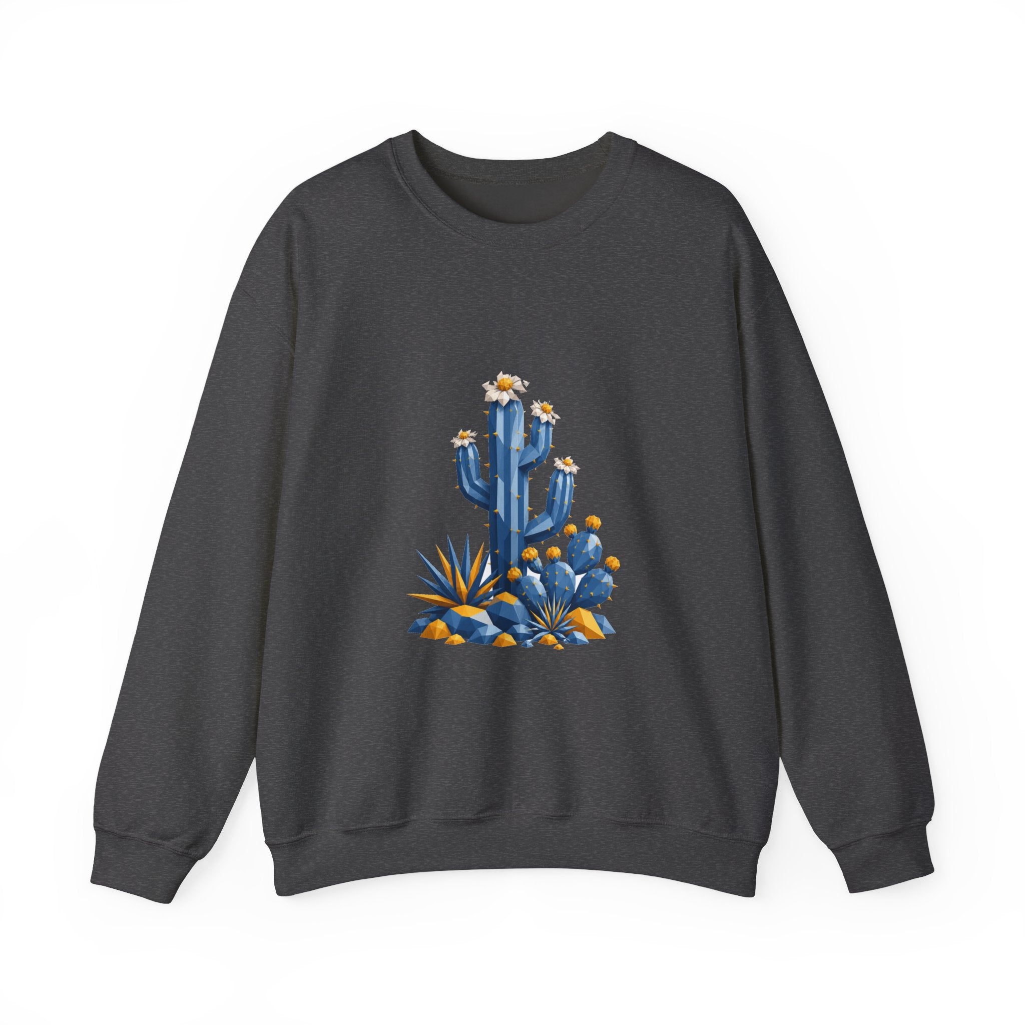 Matching Couple Sweatshirt - Desert & Rainforest Matching Couple Crewneck Sweatshirt Geometric Art His Hers Couple Gift - Design A