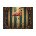 Flamingo Tightrope Wall Art Canvas 24×36 Baroque Studio Decor Maximalist Print