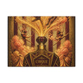 Perfume Bottle Fountain Wall Art Canvas 24×36 Baroque Studio Decor Maximalist Print