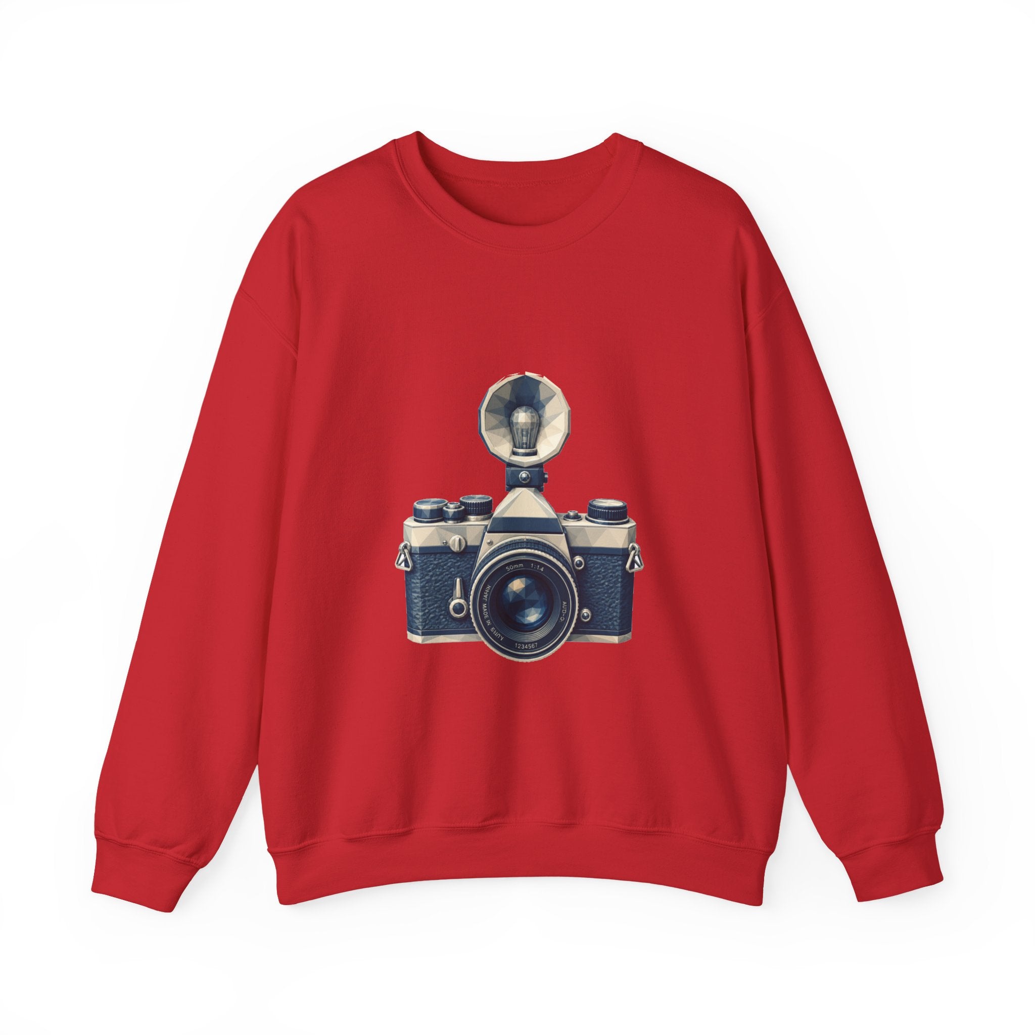 Matching Couple Sweatshirt - Camera & Film Matching Couple Comfort Colors Crew Geometric Art His Hers Love Gift - Design A