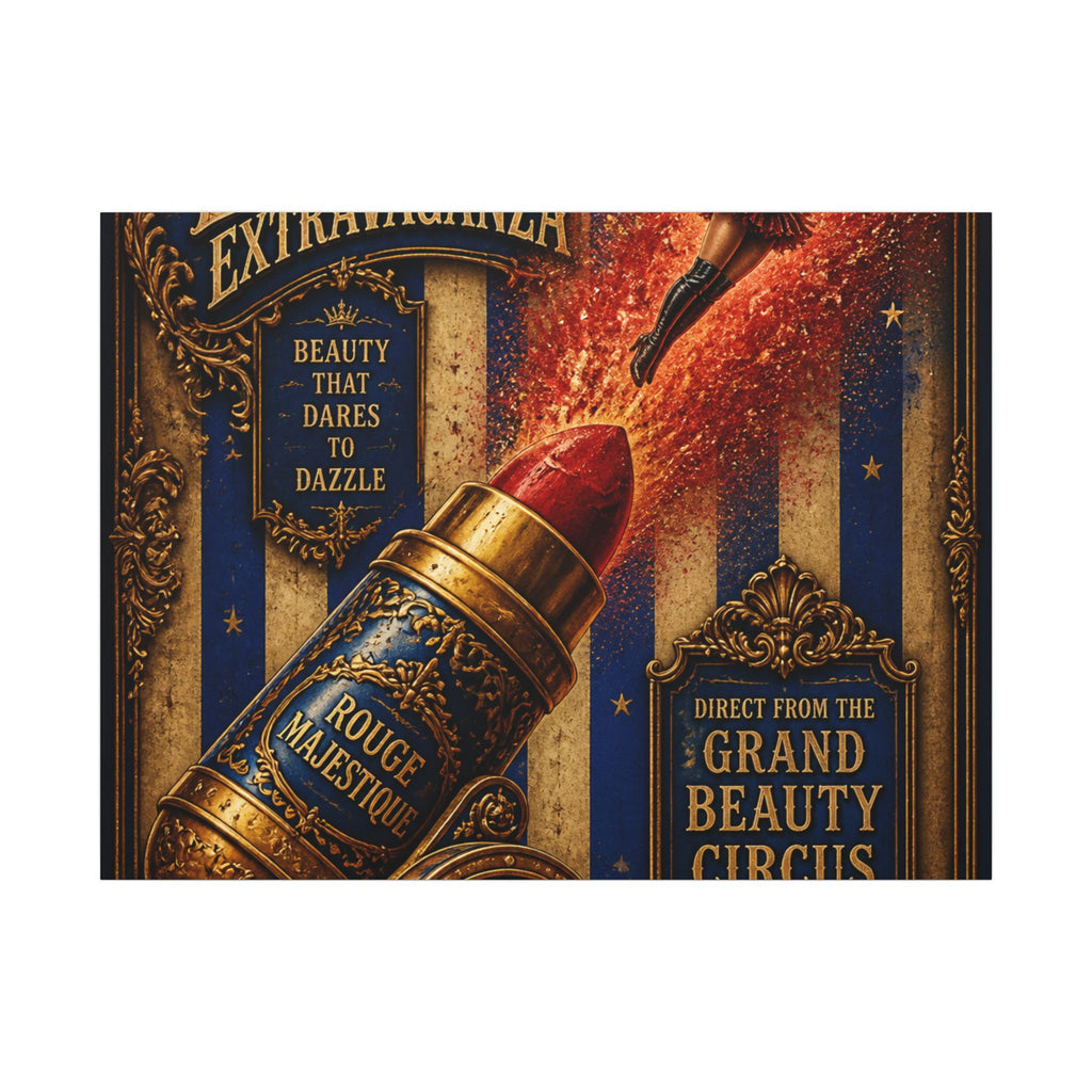 Lipstick Cannon Wall Art Canvas 24×36 Baroque Studio Decor Maximalist Print