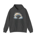Matching Couple Sweatshirt - Storm & Rainbow Matching Couple Hooded Sweatshirt Vintage Art His Hers Wedding Gift - Design B