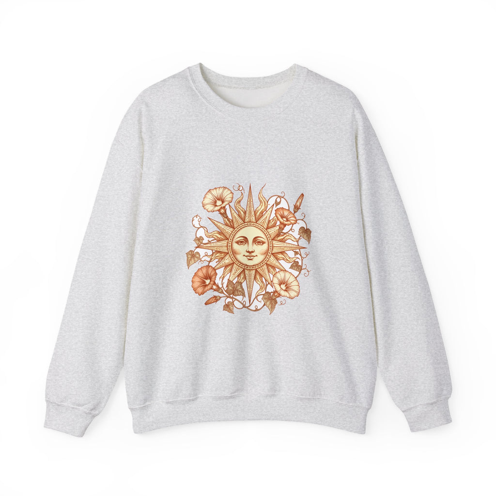 Matching Couple Sweatshirt - Sun & Moon Matching Couple Comfort Colors Crew Hand-Drawn Art His Hers Anniversary Gift - Design B