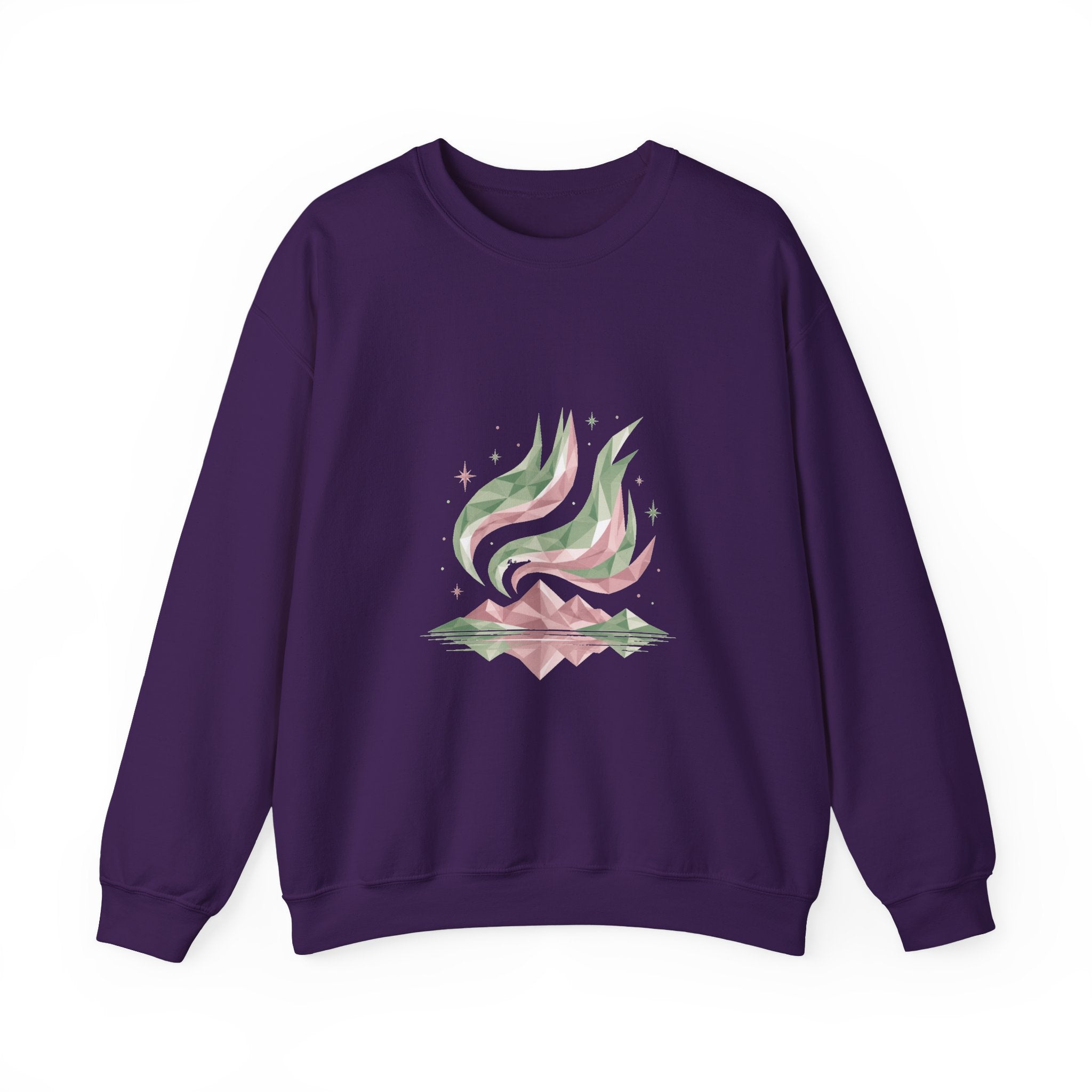 Matching Couple Sweatshirt - Aurora & Southern Cross Matching Couple Comfort Colors Crew Geometric Art His Hers Love Gift - Design A