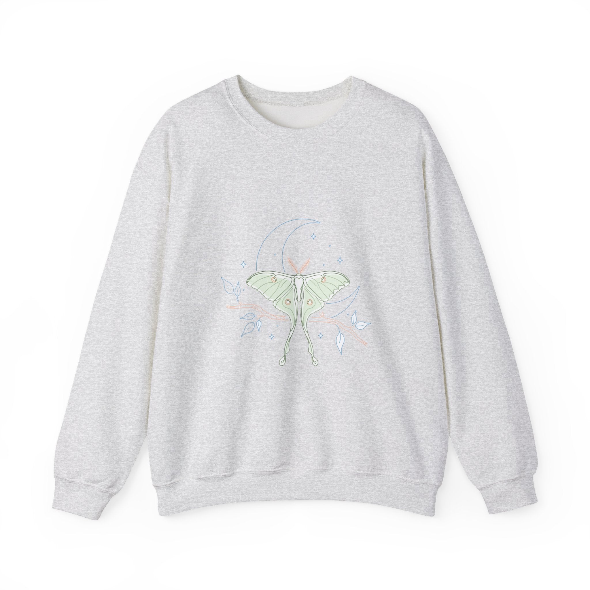 Matching Couple Sweatshirt - Butterfly & Moth Matching Couple Crewneck Sweatshirt Minimalist Art His Hers Valentine Gift - Design B