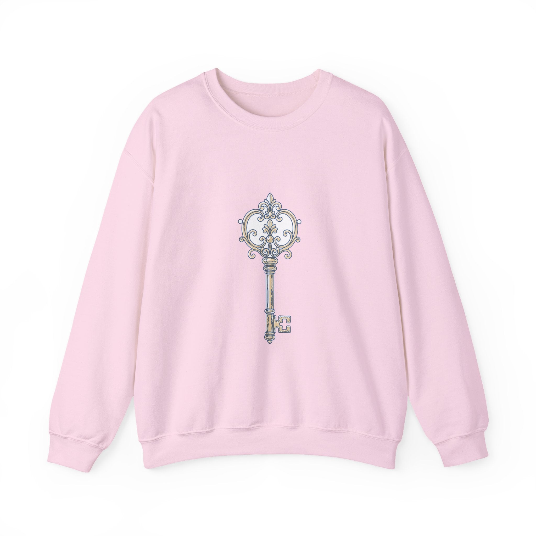 Matching Couple Sweatshirt - Key & Lock Matching Couple Comfort Colors Crew Minimalist Art His Hers Christmas Gift - Design A