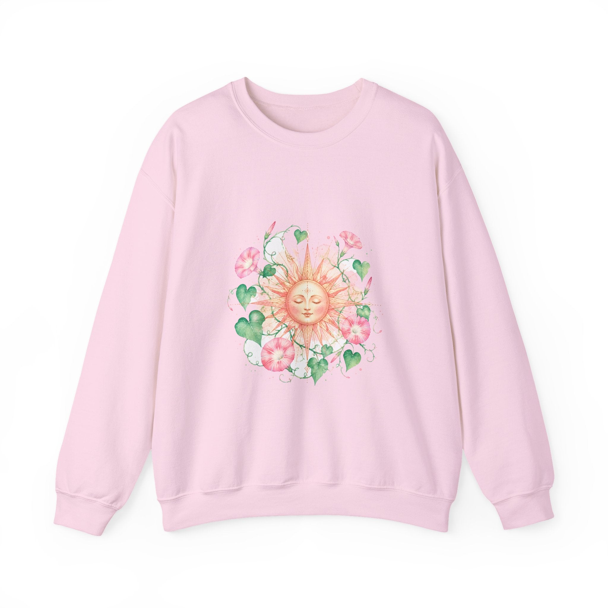 Matching Couple Sweatshirt - Sun & Moon Matching Couple Premium Fleece Sweatshirt Watercolor Art His Hers Birthday Gift - Design B