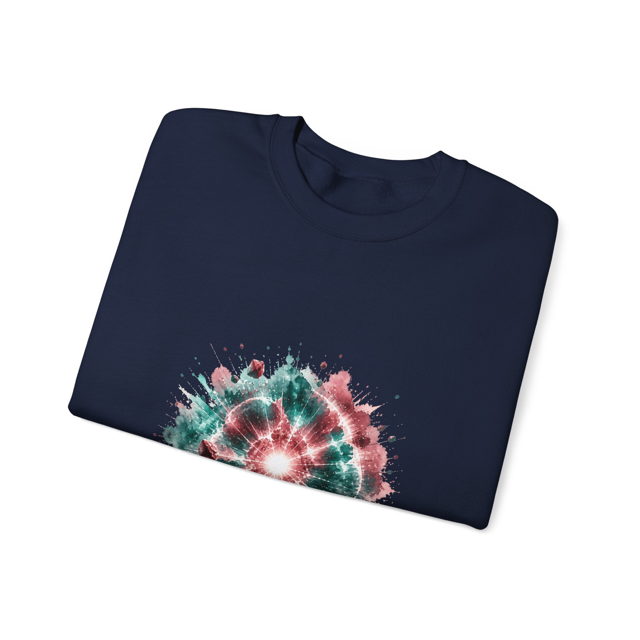 Matching Couple Sweatshirt - Galaxy & Supernova Matching Couple Comfort Colors Crew Watercolor Art His Hers Birthday Gift - Design B