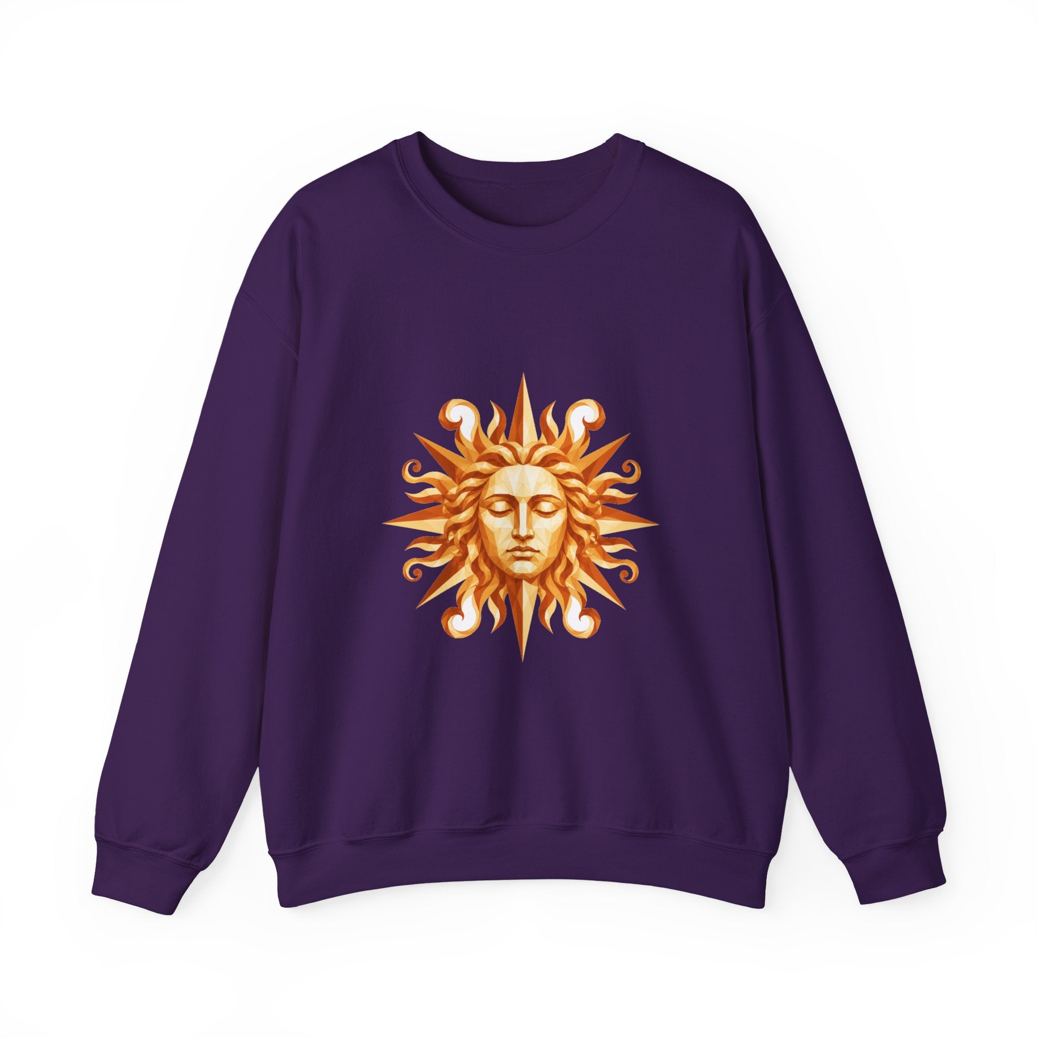 Matching Couple Sweatshirt - Helios & Selene Matching Couple Crewneck Sweatshirt Geometric Art His Hers Couple Gift - Design A
