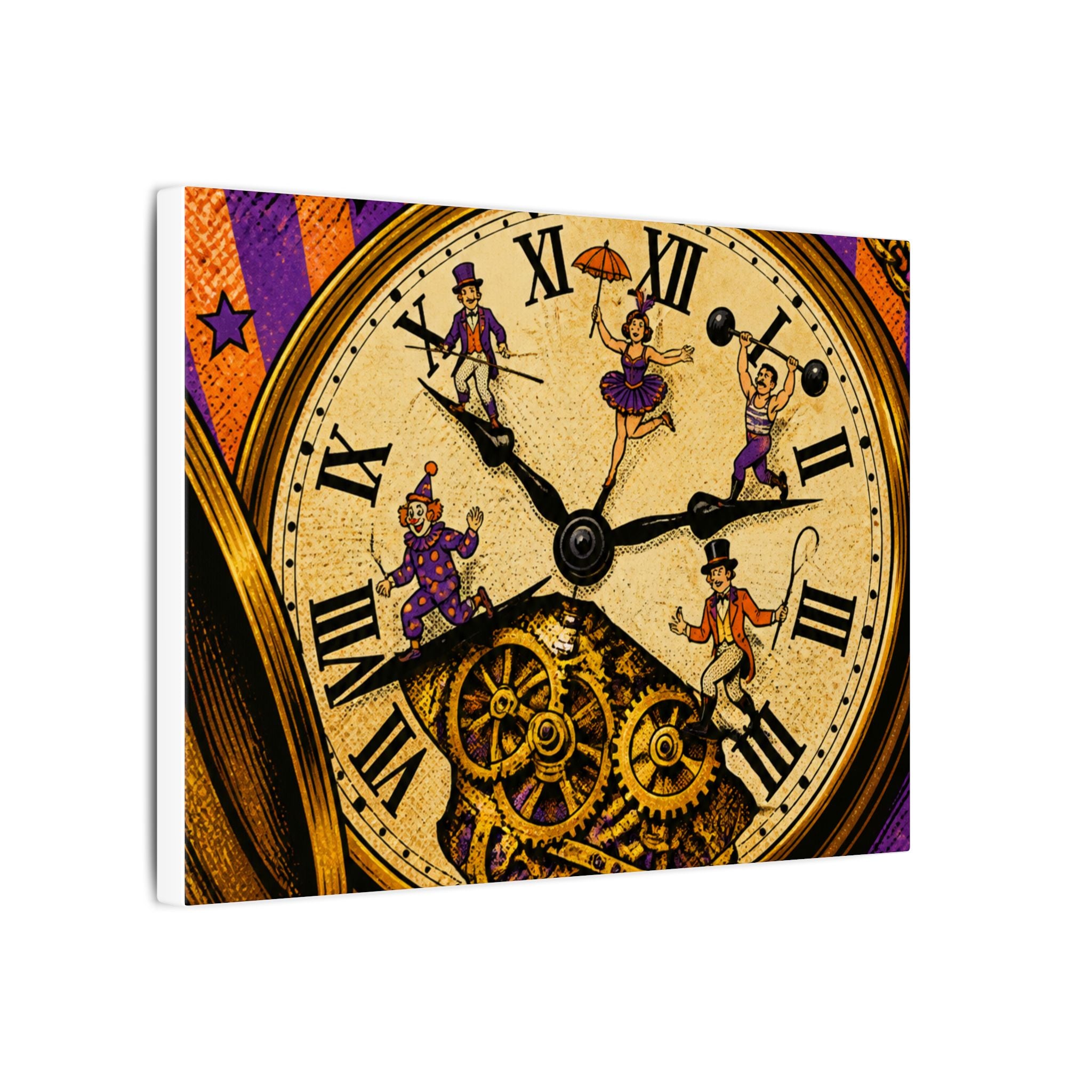 Pocket Watch Performers Wall Art Canvas 16×20 Pop Art Living Room Decor Maximalist Print