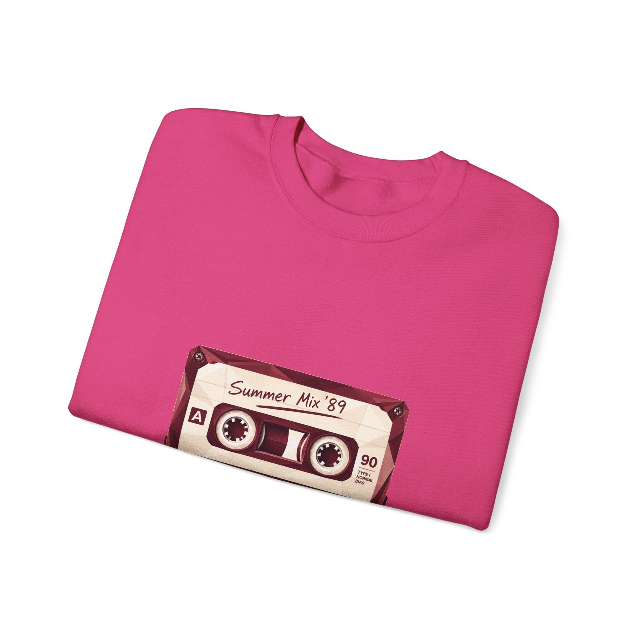 Matching Couple Sweatshirt - Vinyl & Cassette Matching Couple Crewneck Sweatshirt Geometric Art His Hers Couple Gift - Design B