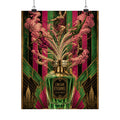 Perfume Bottle Fountain Wall Art Poster 24×36 Art Deco Bar Area Decor Maximalist Print