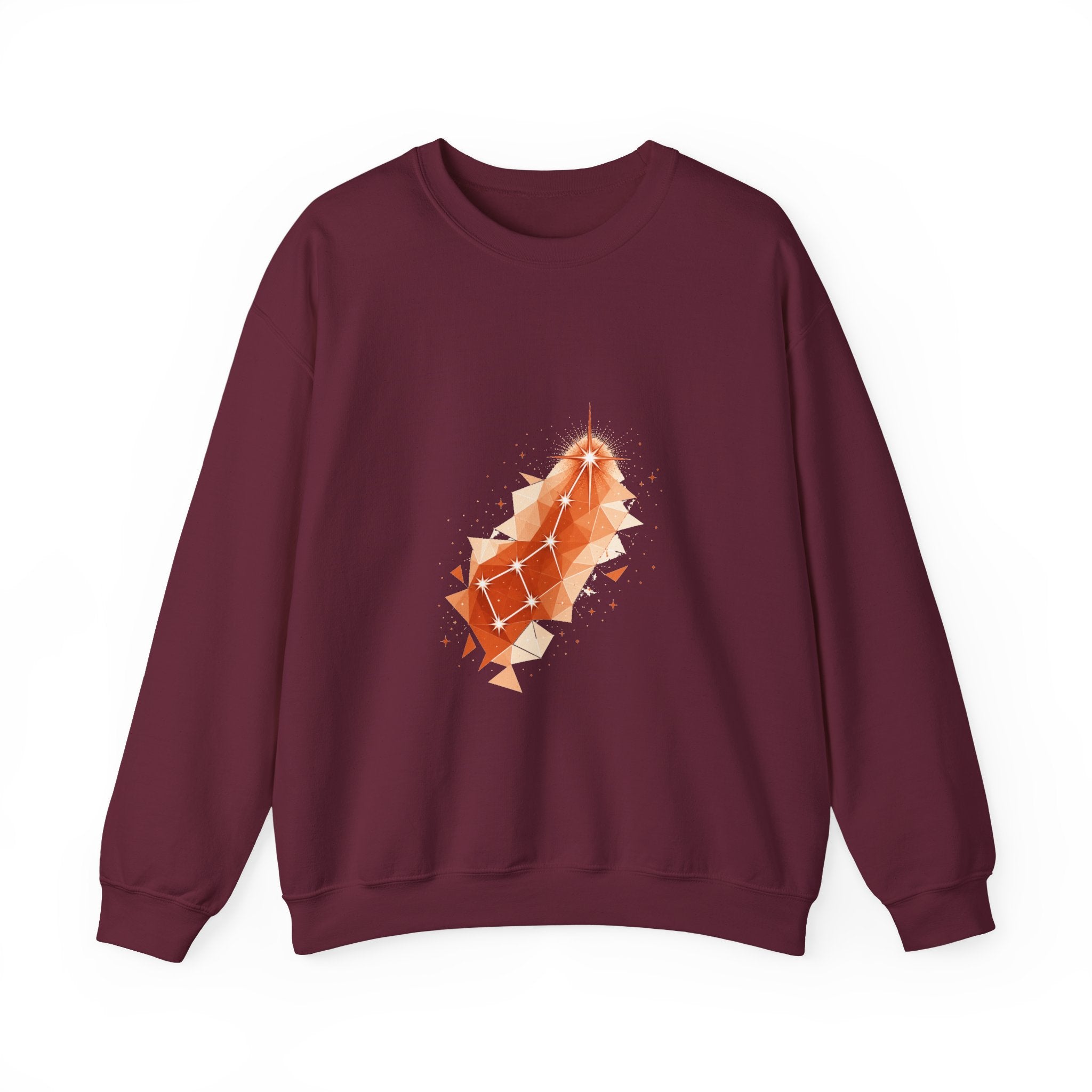 Matching Couple Sweatshirt - Big & Little Dipper Matching Couple Crewneck Sweatshirt Geometric Art His Hers Couple Gift - Design B