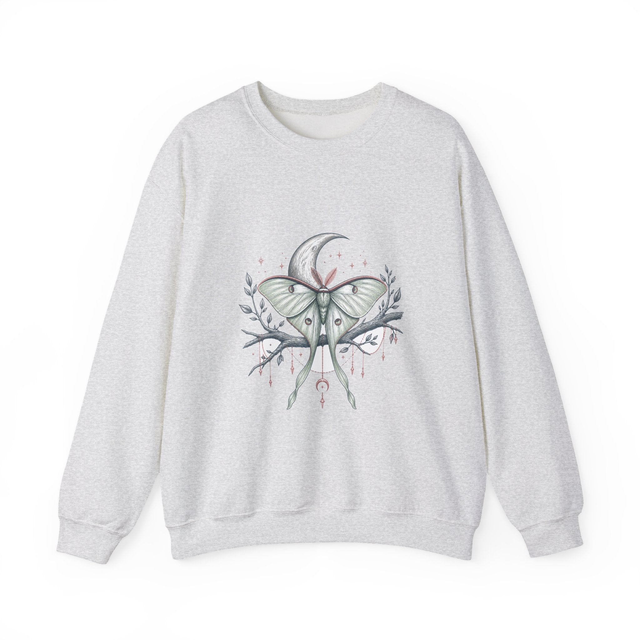 Matching Couple Sweatshirt - Butterfly & Moth Matching Couple Comfort Colors Crew Hand-Drawn Art His Hers Anniversary Gift - Design B