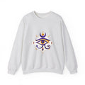 Matching Couple Sweatshirt - Eye of Ra & Horus Matching Couple Premium Fleece Sweatshirt Geometric Art His Hers Love Gift - Design B