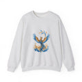 Matching Couple Sweatshirt - Dragon & Phoenix Matching Couple Premium Fleece Sweatshirt Watercolor Art His Hers Birthday Gift - Design B