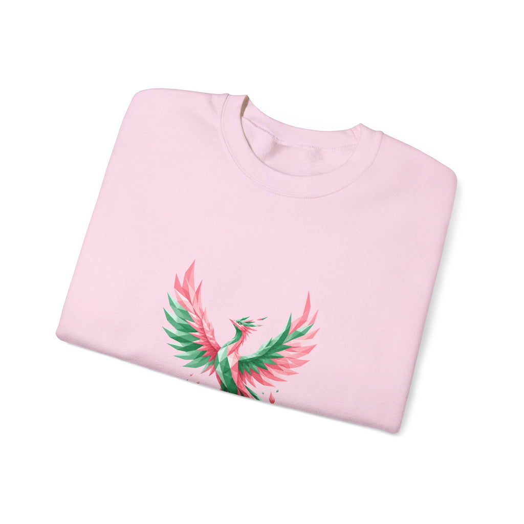 Matching Couple Sweatshirt - Dragon & Phoenix Matching Couple Premium Fleece Sweatshirt Geometric Art His Hers Love Gift - Design B