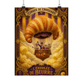 Croissant Hot Air Balloon Wall Art Poster 18×24 Baroque Home Office Decor Maximalist Print