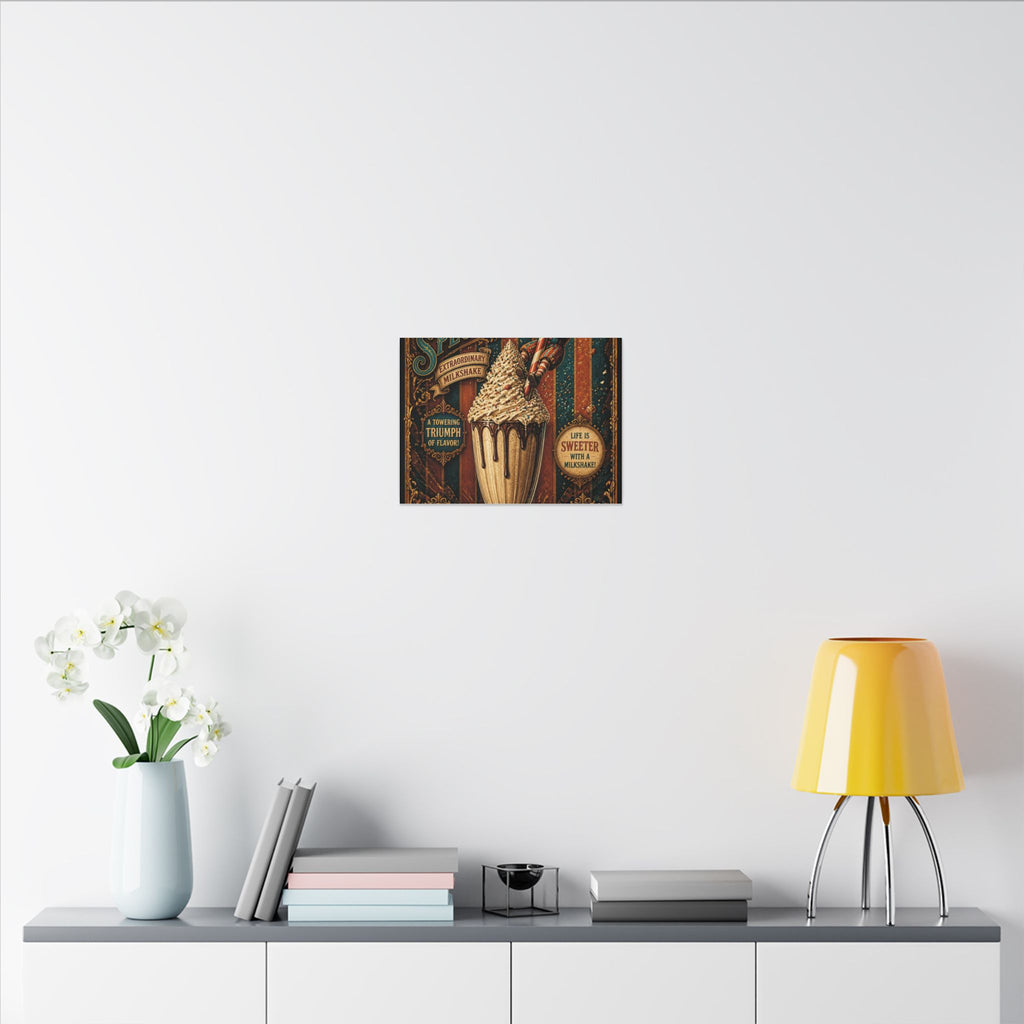 Milkshake Slide Clown Wall Art Canvas 24×36 Baroque Studio Decor Maximalist Print