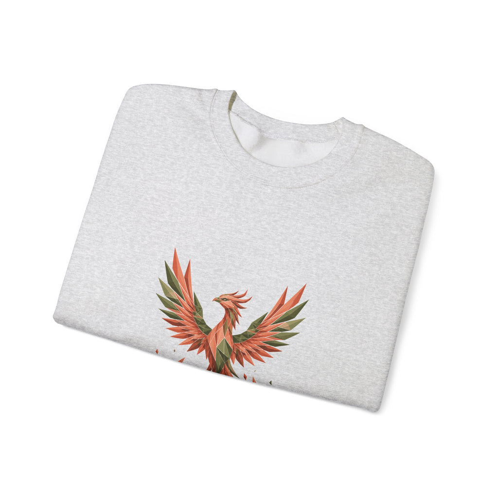 Matching Couple Sweatshirt - Dragon & Phoenix Matching Couple Comfort Colors Crew Geometric Art His Hers Love Gift - Design B