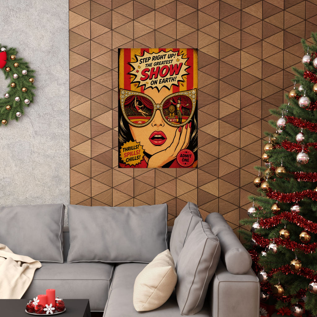 Sunglasses Circus Ring Wall Art Poster 18×24 Pop Art Living Room Decor Maximalist Print