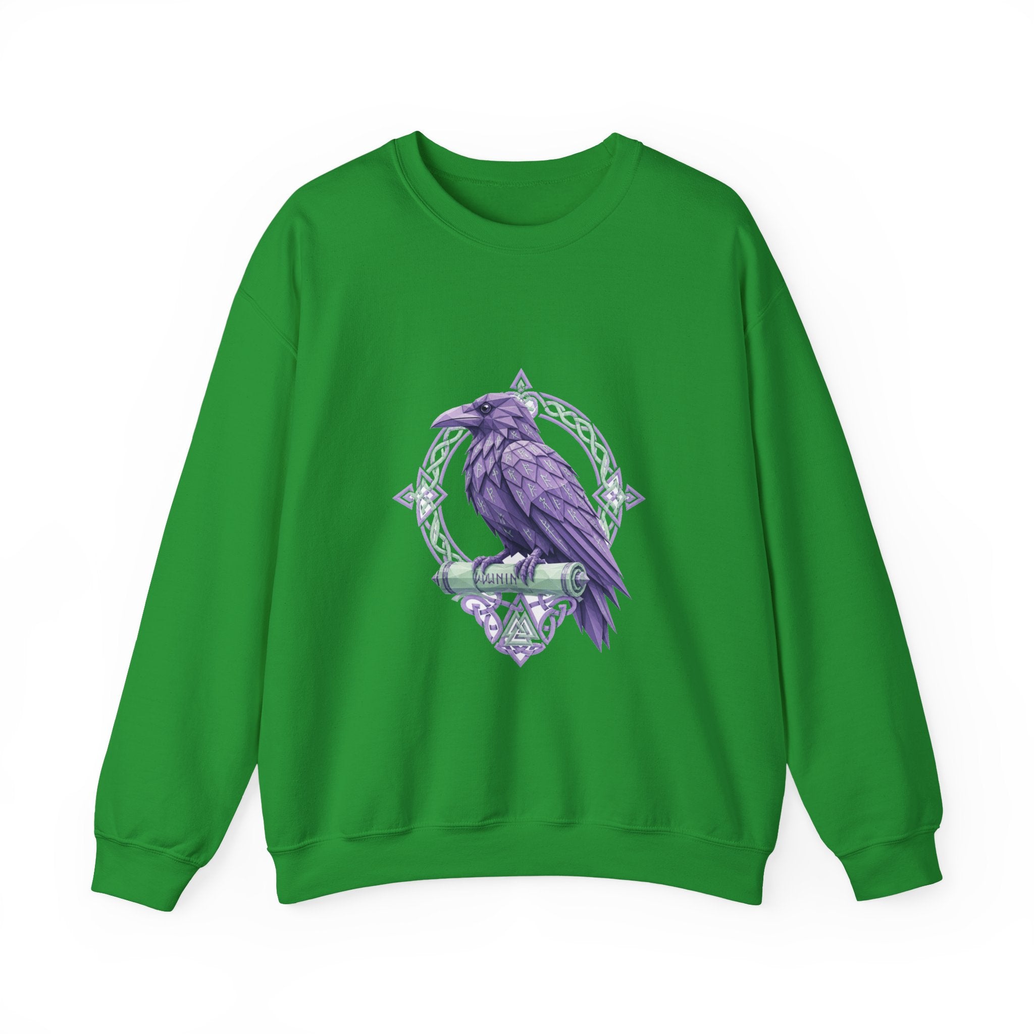 Matching Couple Sweatshirt - Huginn & Muninn Matching Couple Comfort Colors Crew Geometric Art His Hers Love Gift - Design B