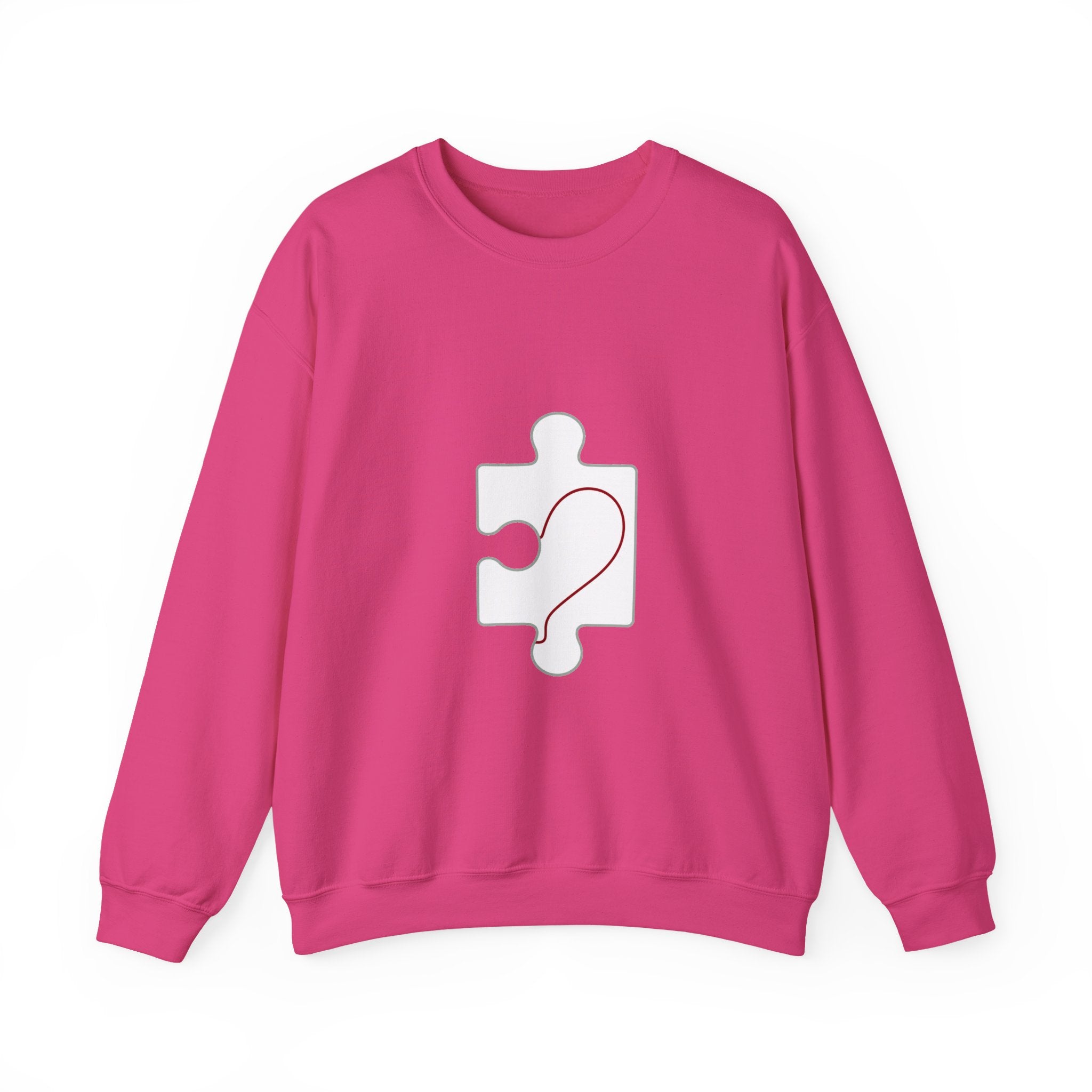 Matching Couple Sweatshirt - Puzzle Pieces Matching Couple Comfort Colors Crew Minimalist Art His Hers Christmas Gift - Design B