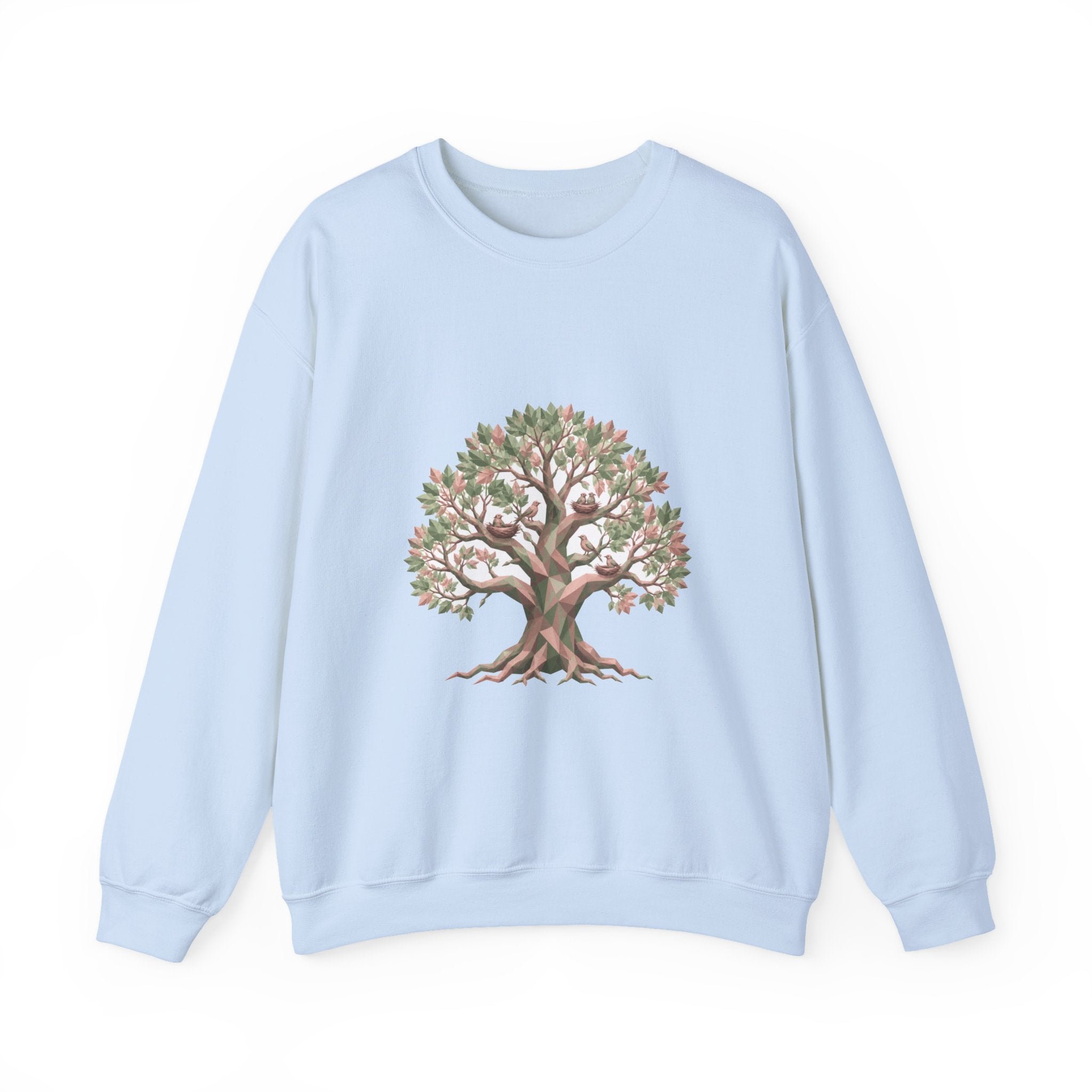 Matching Couple Sweatshirt - Ancient Oak & Deep Roots Matching Couple Crewneck Sweatshirt Geometric Art His Hers Couple Gift - Design A