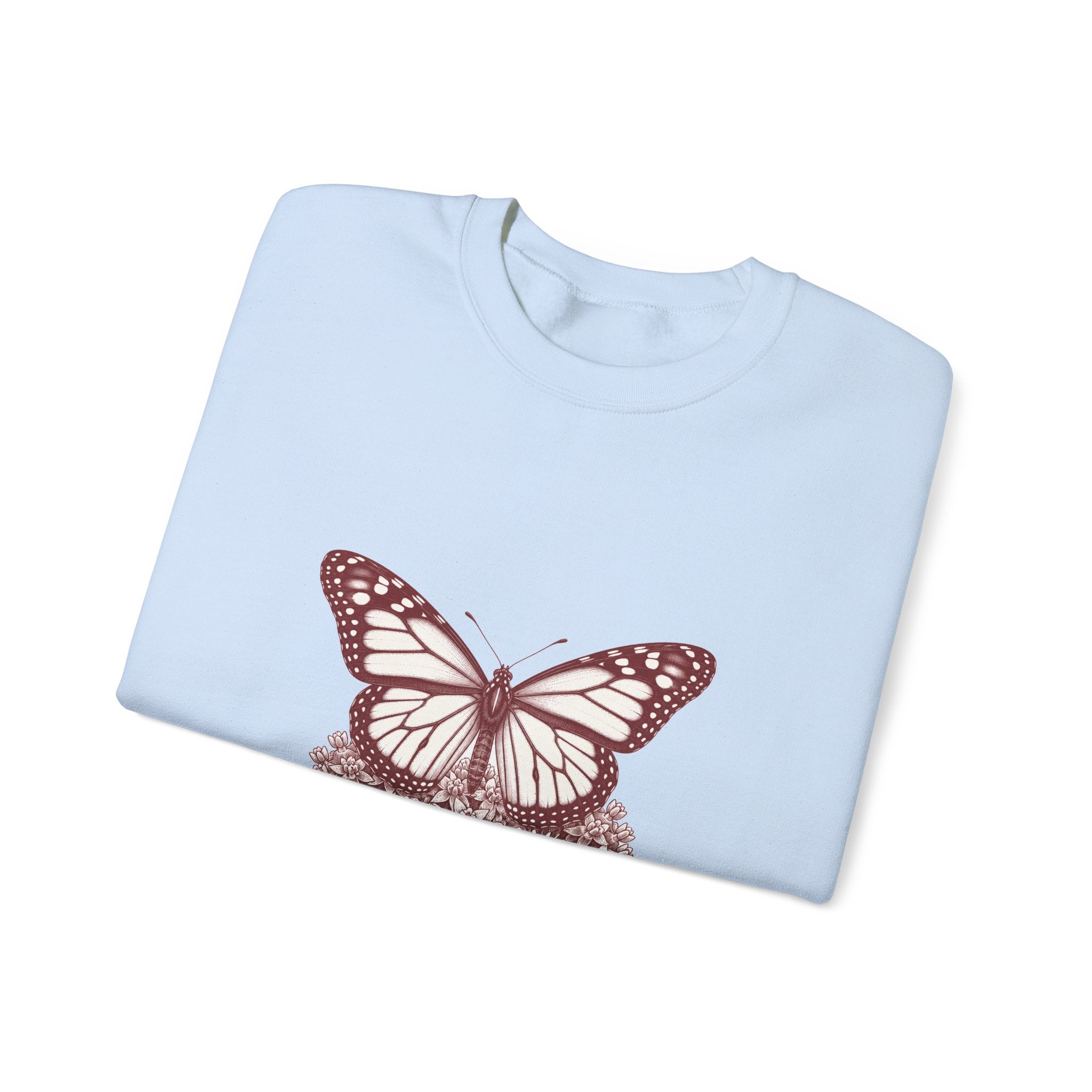 Matching Couple Sweatshirt - Butterfly & Moth Matching Couple Premium Fleece Sweatshirt Vintage Art His Hers Honeymoon Gift - Design A