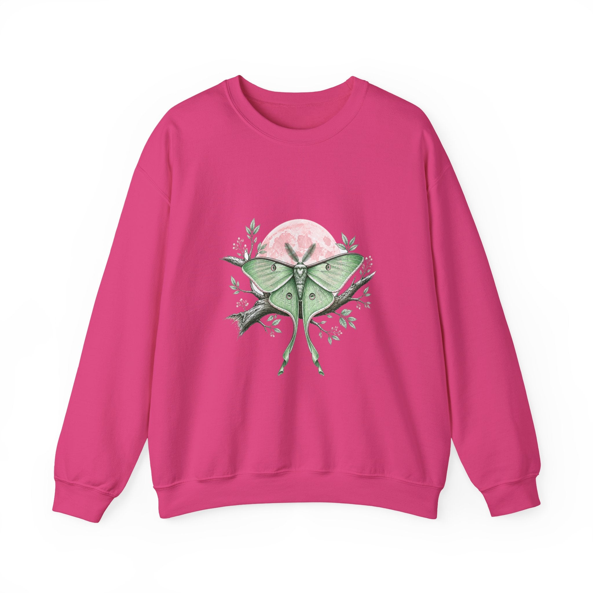 Matching Couple Sweatshirt - Butterfly & Moth Matching Couple Crewneck Sweatshirt Hand-Drawn Art His Hers Best Friend Gift - Design B