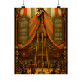 Giraffe on Stilts Wall Art Poster 24×36 Baroque Studio Decor Maximalist Print