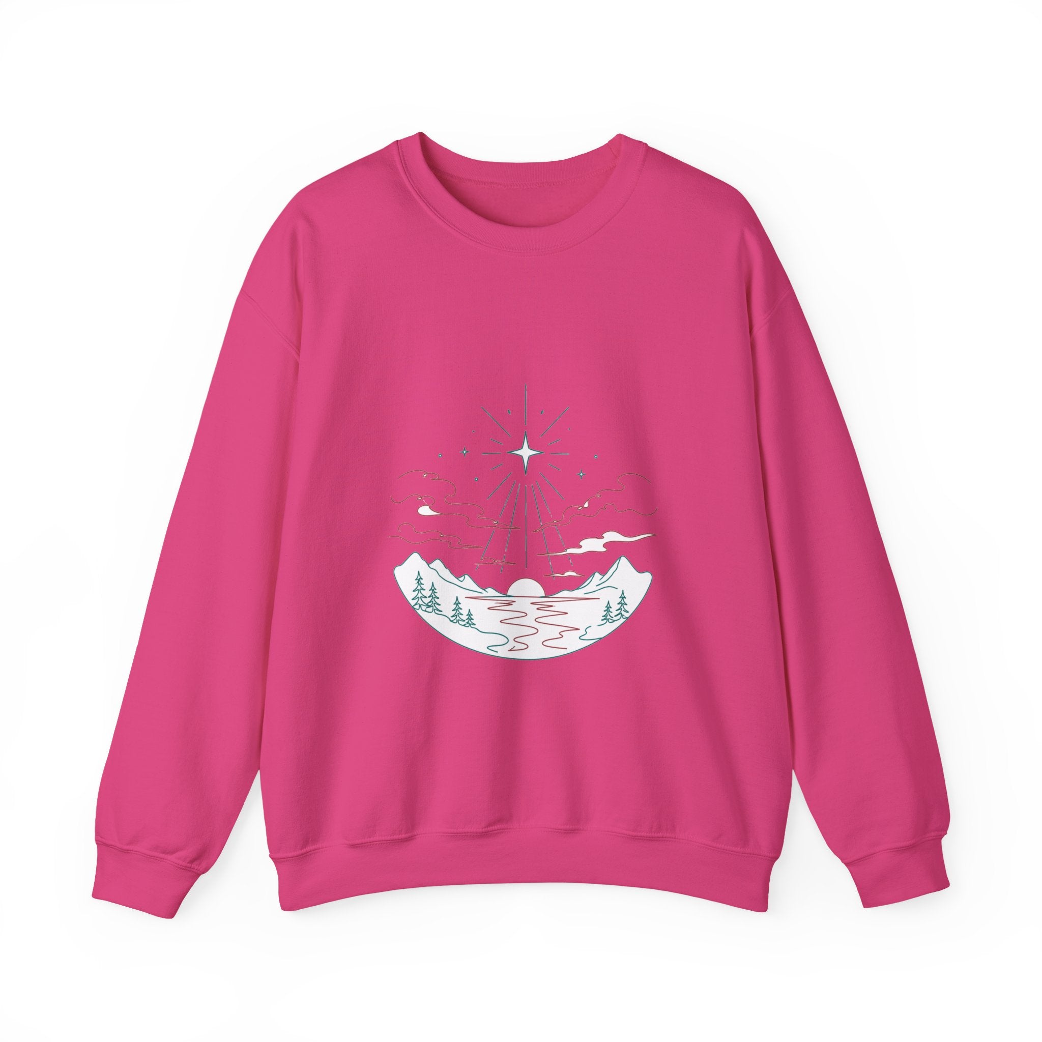 Matching Couple Sweatshirt - Evening & Morning Star Matching Couple Crewneck Sweatshirt Minimalist Art His Hers Valentine Gift - Design A