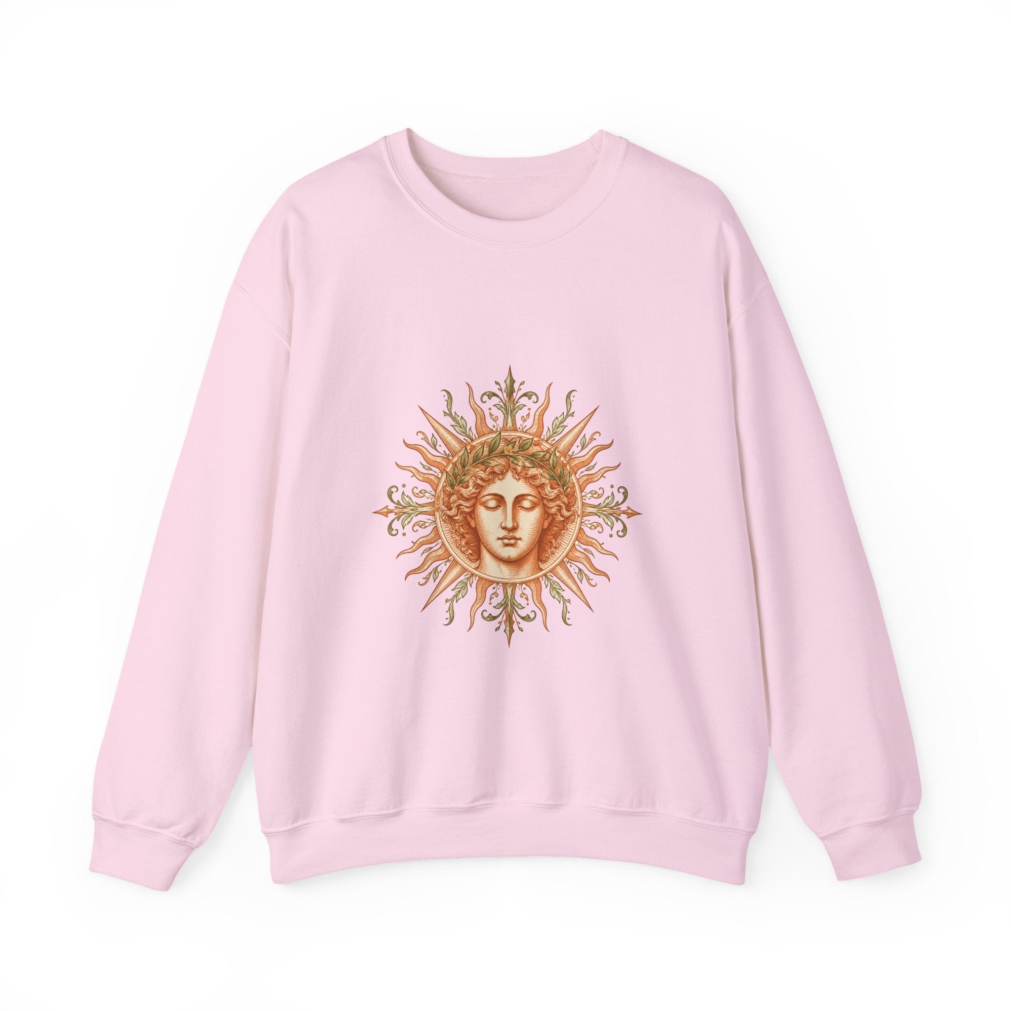 Matching Couple Sweatshirt - Helios & Selene Matching Couple Crewneck Sweatshirt Vintage Art His Hers Wedding Gift - Design A