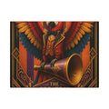 Parrot Ringmaster Wall Art Canvas 24×36 Art Deco Bar Area Decor Maximalist Print