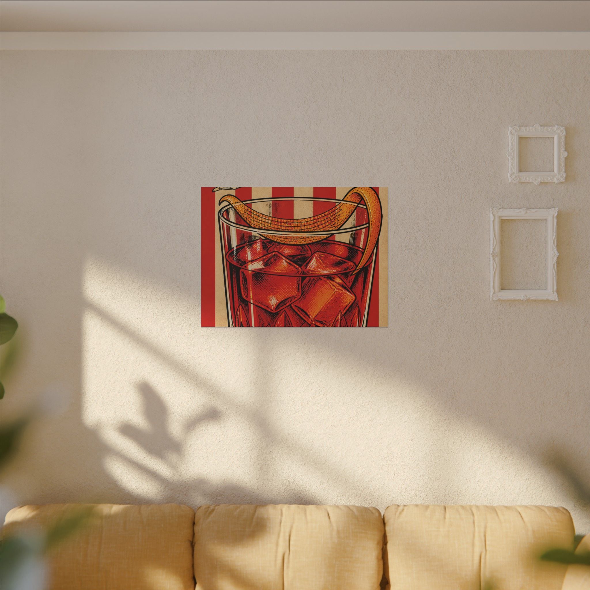 Negroni Trapeze Act Wall Art Canvas 16×20 Pop Art Living Room Decor Maximalist Print